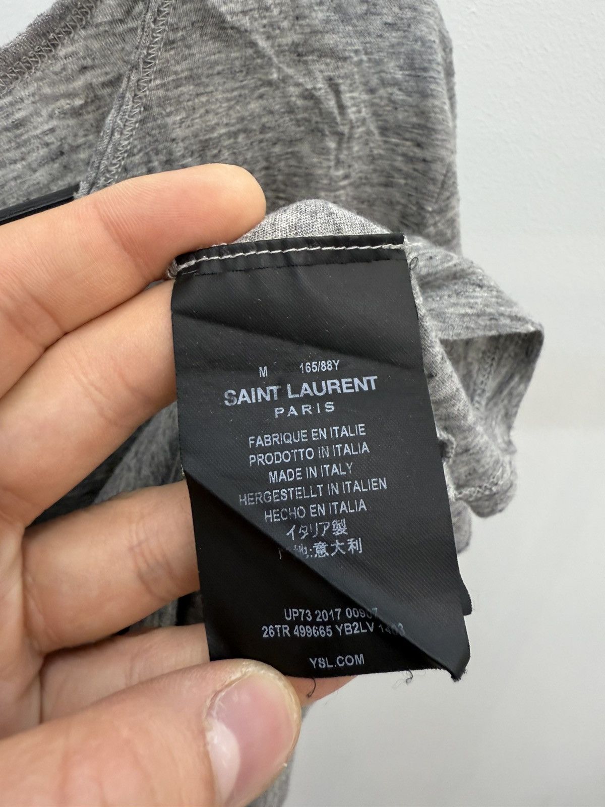 Saint Laurent Paris Saint Laurent Paris Short Sleeve Cotton Crop Top Tee Size M / US 6-8 / IT 42-44 - 4 Thumbnail