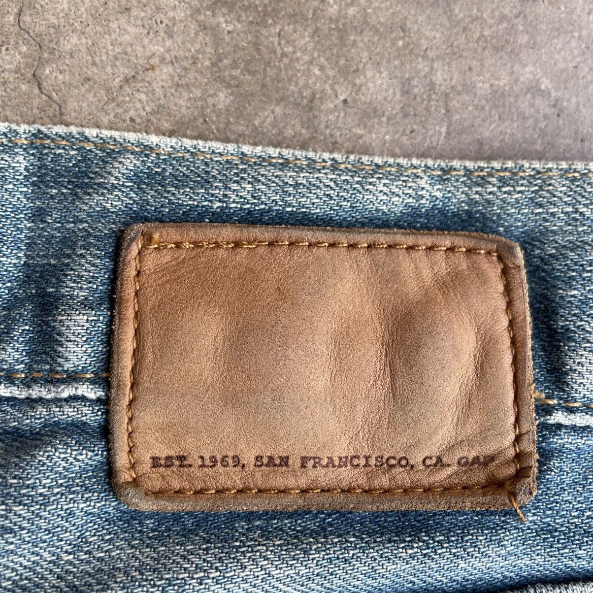 Gap 🔥Vintage Gap Stoned Washed Ripped Distress Denim Jeans Size US 29 - 13 Thumbnail