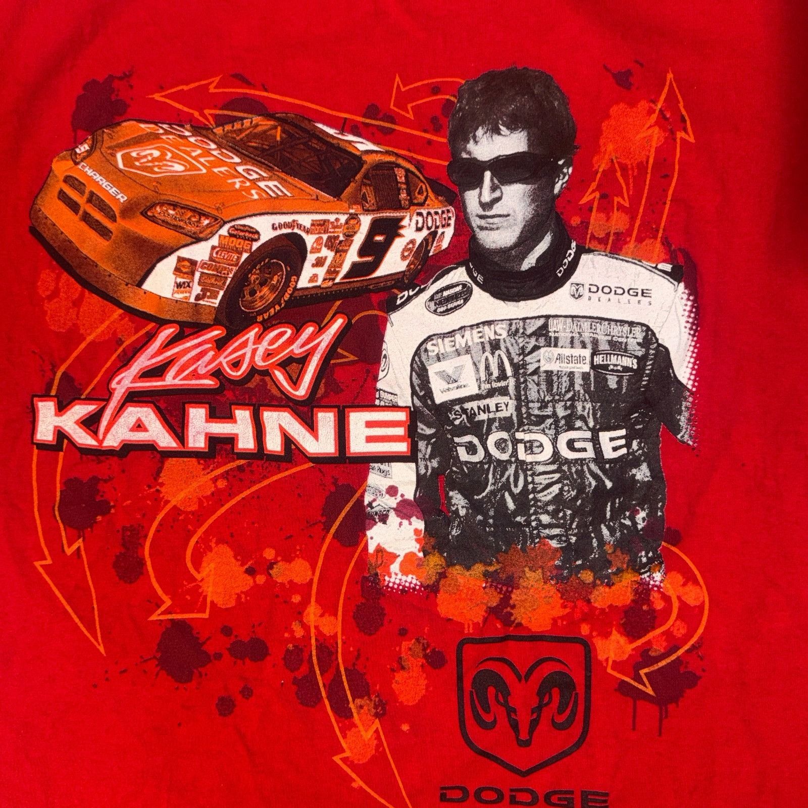 Chase Authentics Vintage Kasey Kahne NASCAR Dodge Racing Tee XL by Chase Auth Size US XL / EU 56 / 4 - 3 Thumbnail