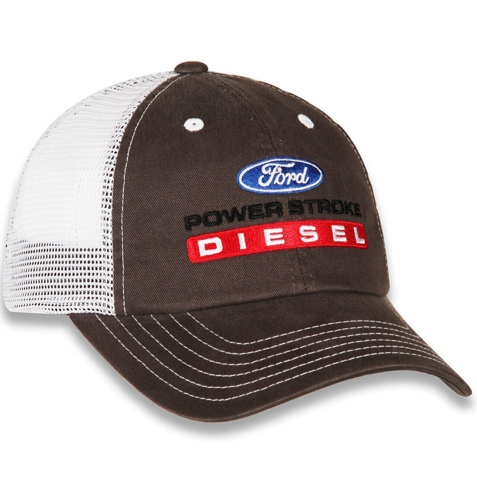 Ford Ford Power Stroke Diesel Men's Embroidered Trucker Hat Cap Size ONE SIZE - 3 Thumbnail