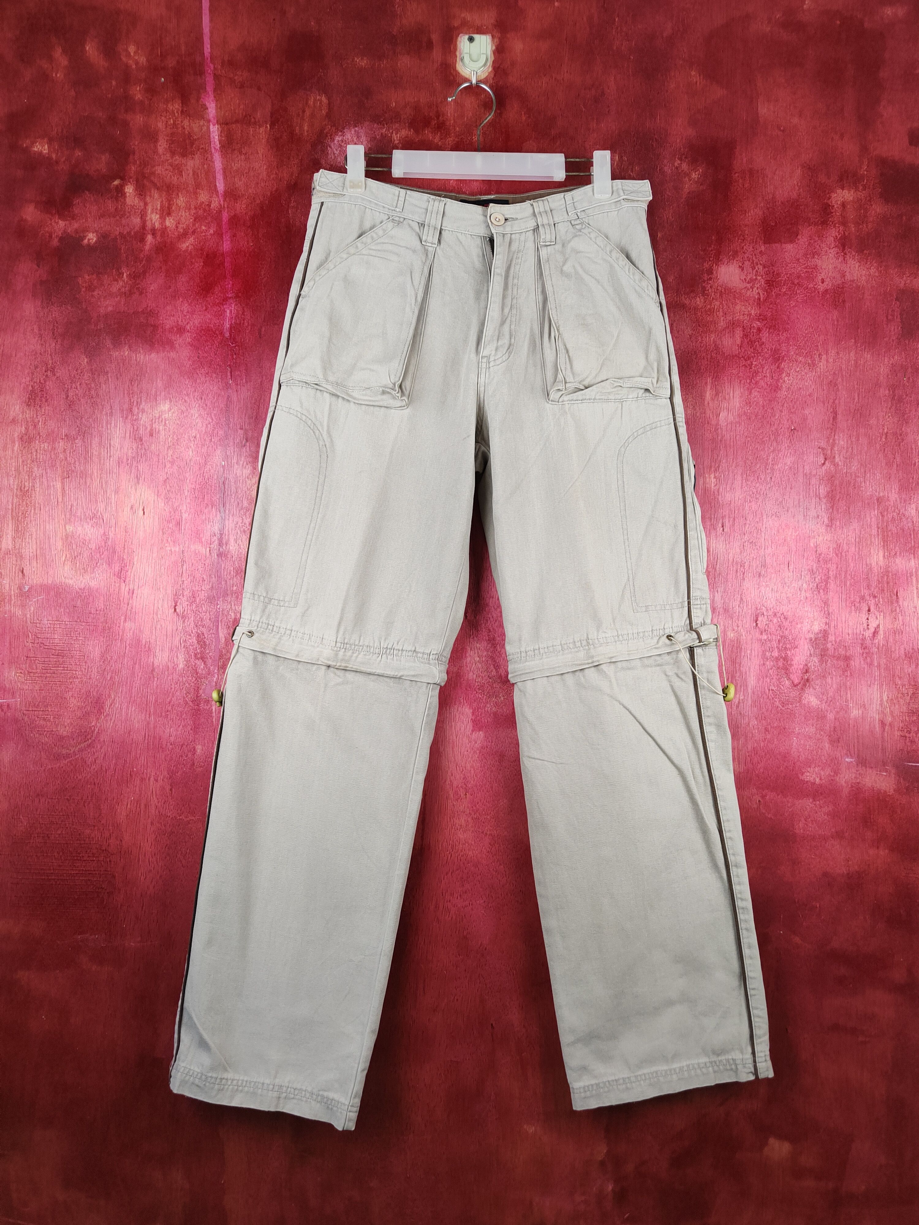 Japanese Brand Ambros Beige Multipocket Tactical Cargo Pants #1518 Size US 31 - 1 Thumbnail