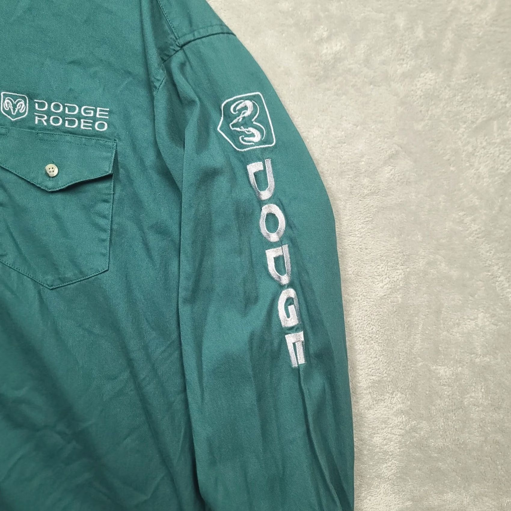 Wrangler VINTAGE Wrangler Button-Up Shirt Mens 17.5x36 Regular Green Cowboy Western 90s Style Size US XXL / EU 58 / 5 - 3 Thumbnail