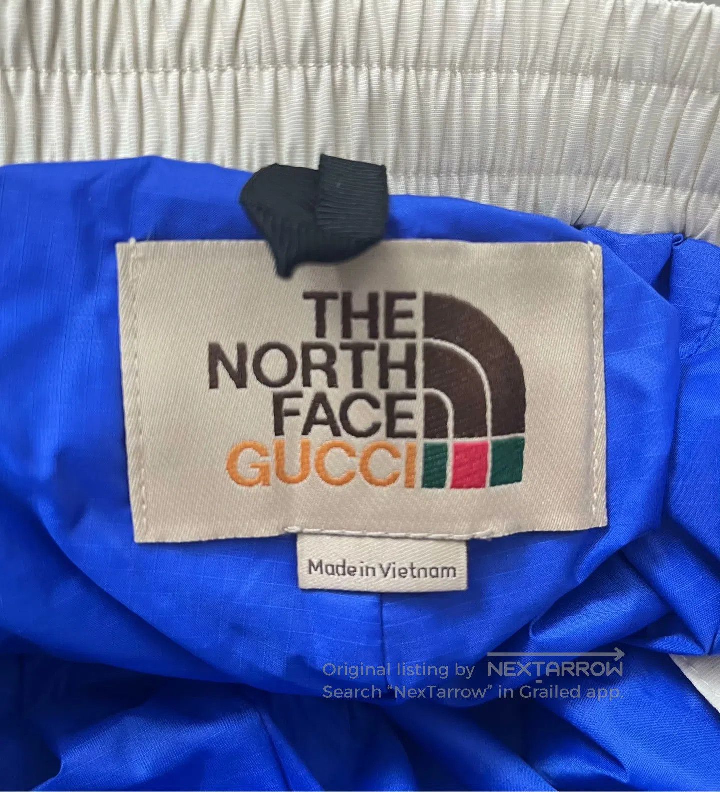 Gucci Guicci size XS White Color Block Embroidered Logo Pattern Size US 27 - 4 Thumbnail