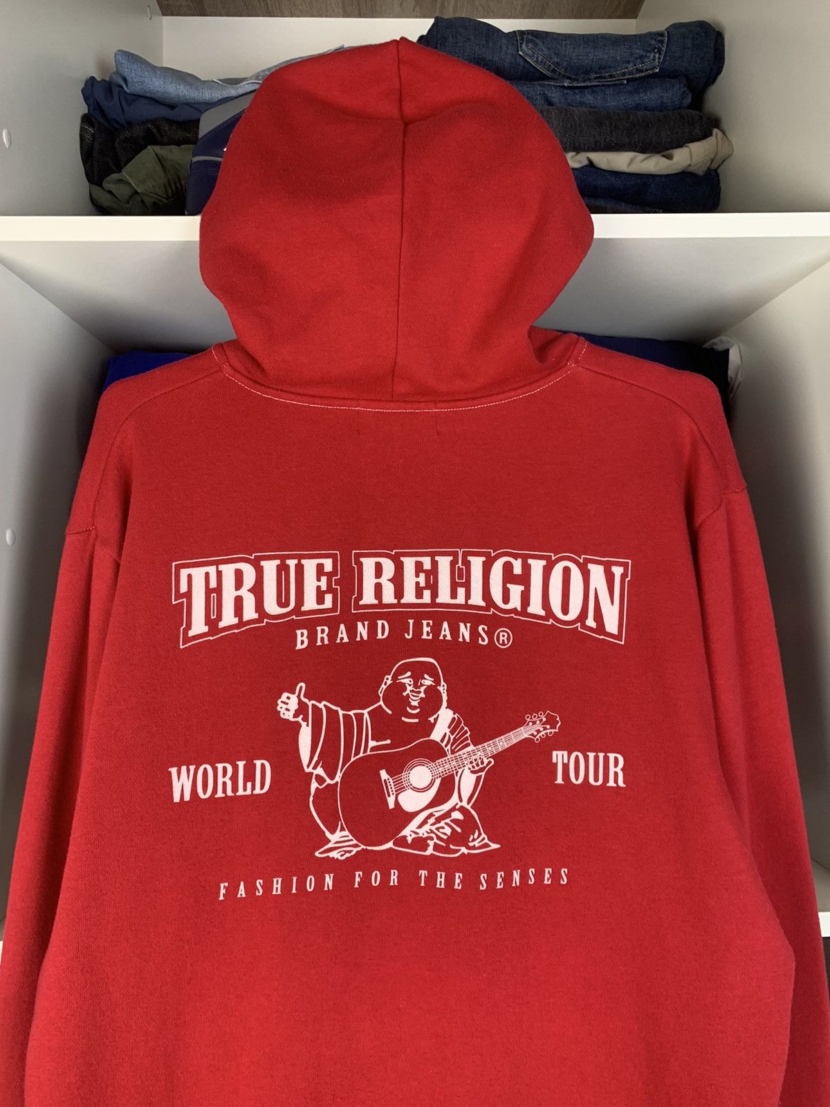 True Religion Y2K True Religion Big Logo Zip-Up Hoodie Size US XL / EU 56 / 4 - 3 Thumbnail