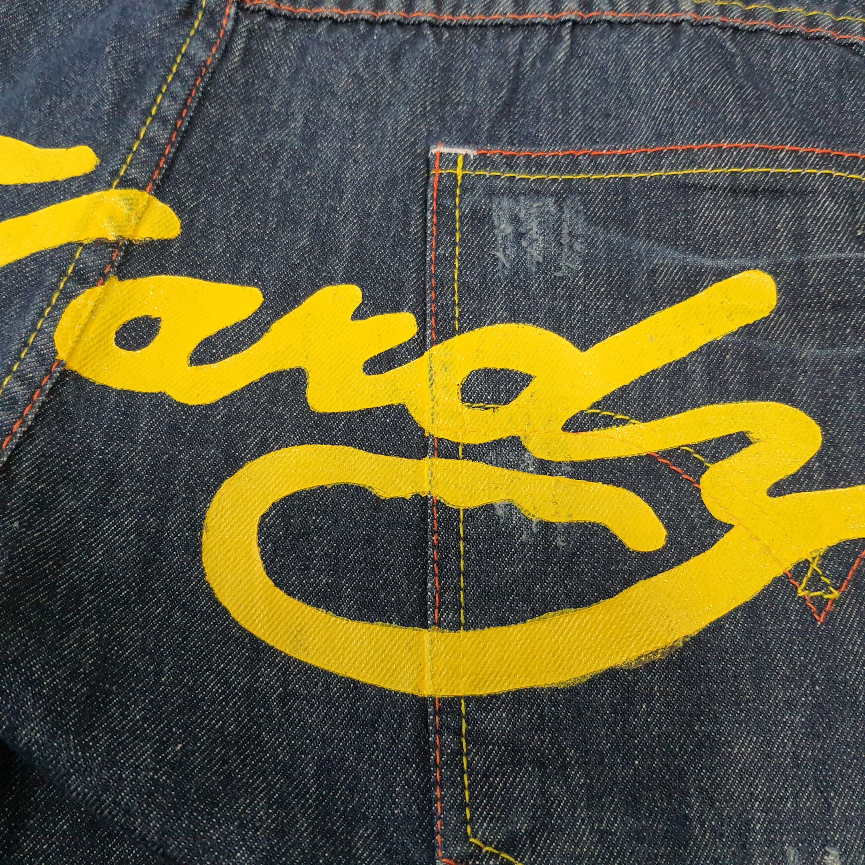 Ed Hardy Vintage Ed Hardy Skull Embroidered Custom Logo Jeans C272N18 Size US 43 - 7 Thumbnail