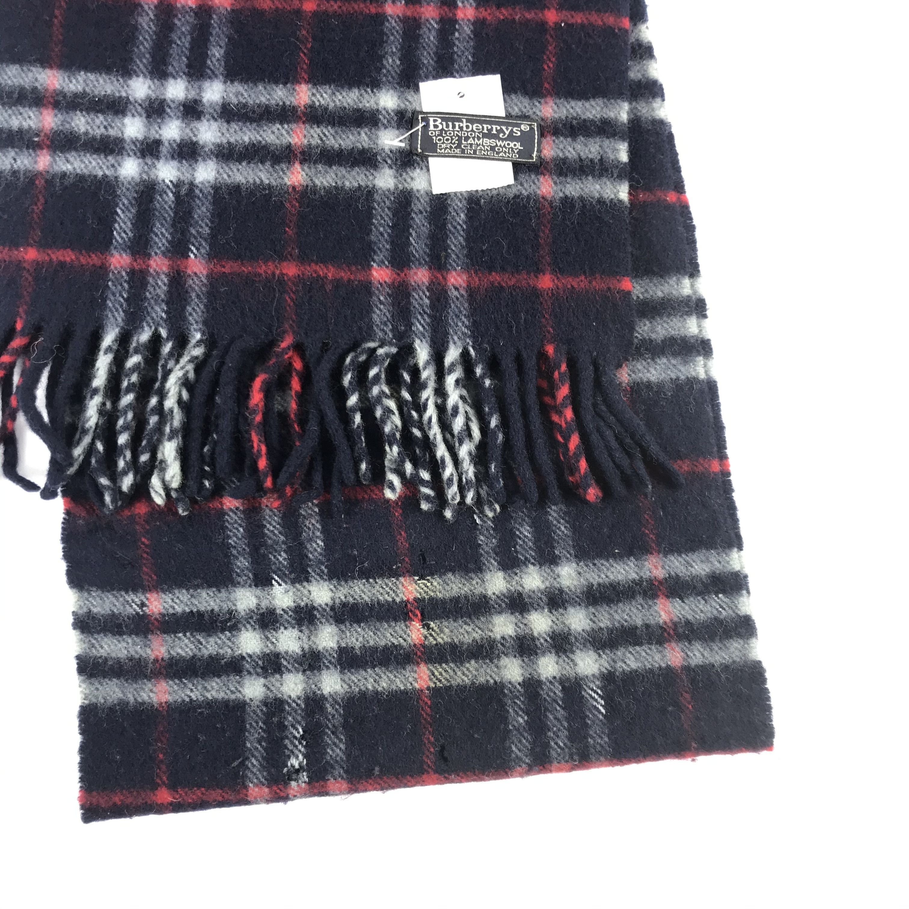 Burberry Vintage Burberry Scarf Muffler Wool Cashmere Scarves Size ONE SIZE - 4 Thumbnail