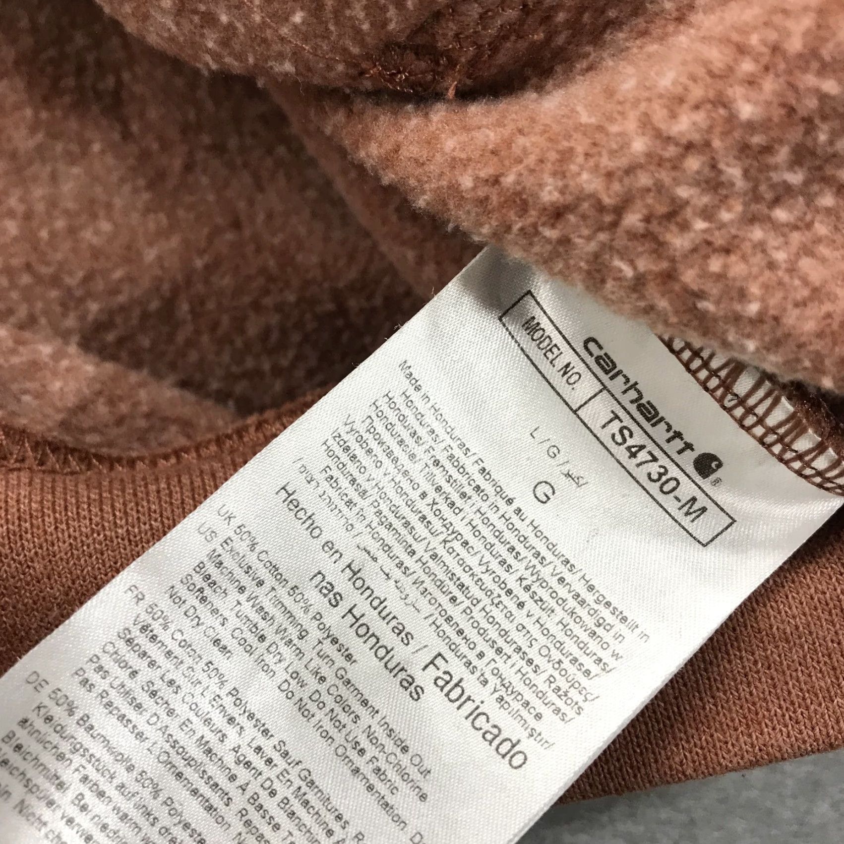 Carhartt Carhartt Hoodie Mens Large Orange Logo Size US L / EU 52-54 / 3 - 5 Thumbnail