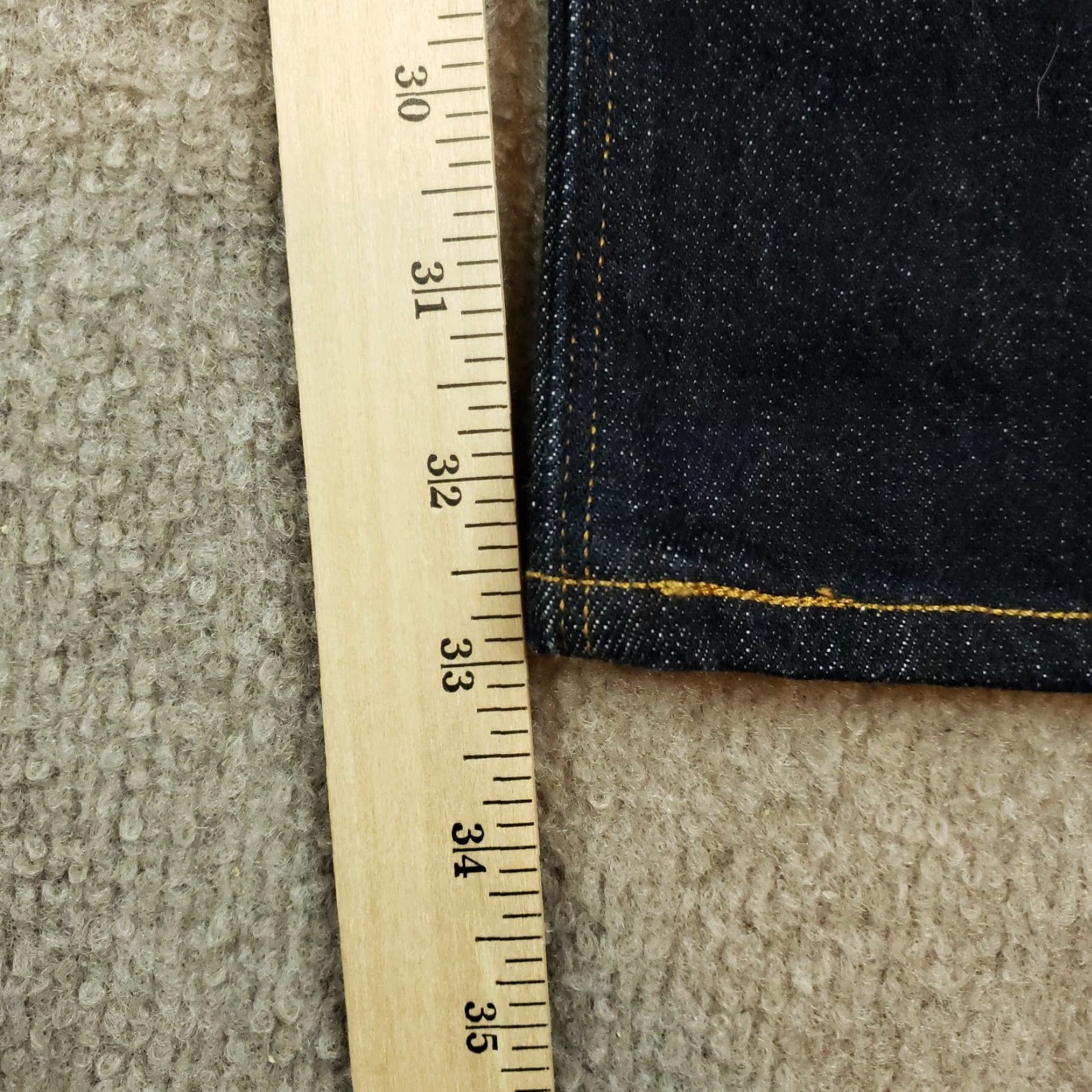 Levi's Levis 514 Straight Leg Jeans Mens 38x33 Blue Mid Rise Stretch 5 Pocket Size US 38 / EU 54 - 3 Thumbnail