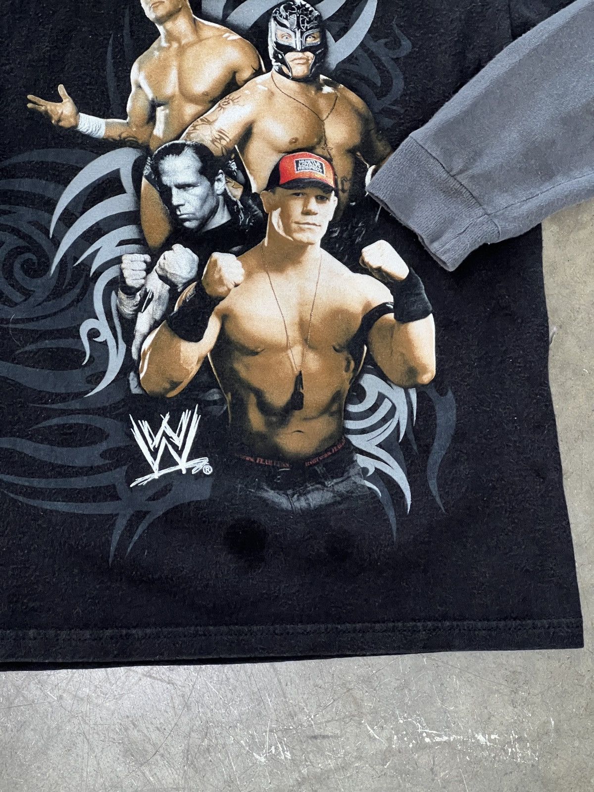 WWE Vintage WWE Raw John Cena Long Sleeve Youth Medium Size US XXS / EU 40 - 6 Thumbnail