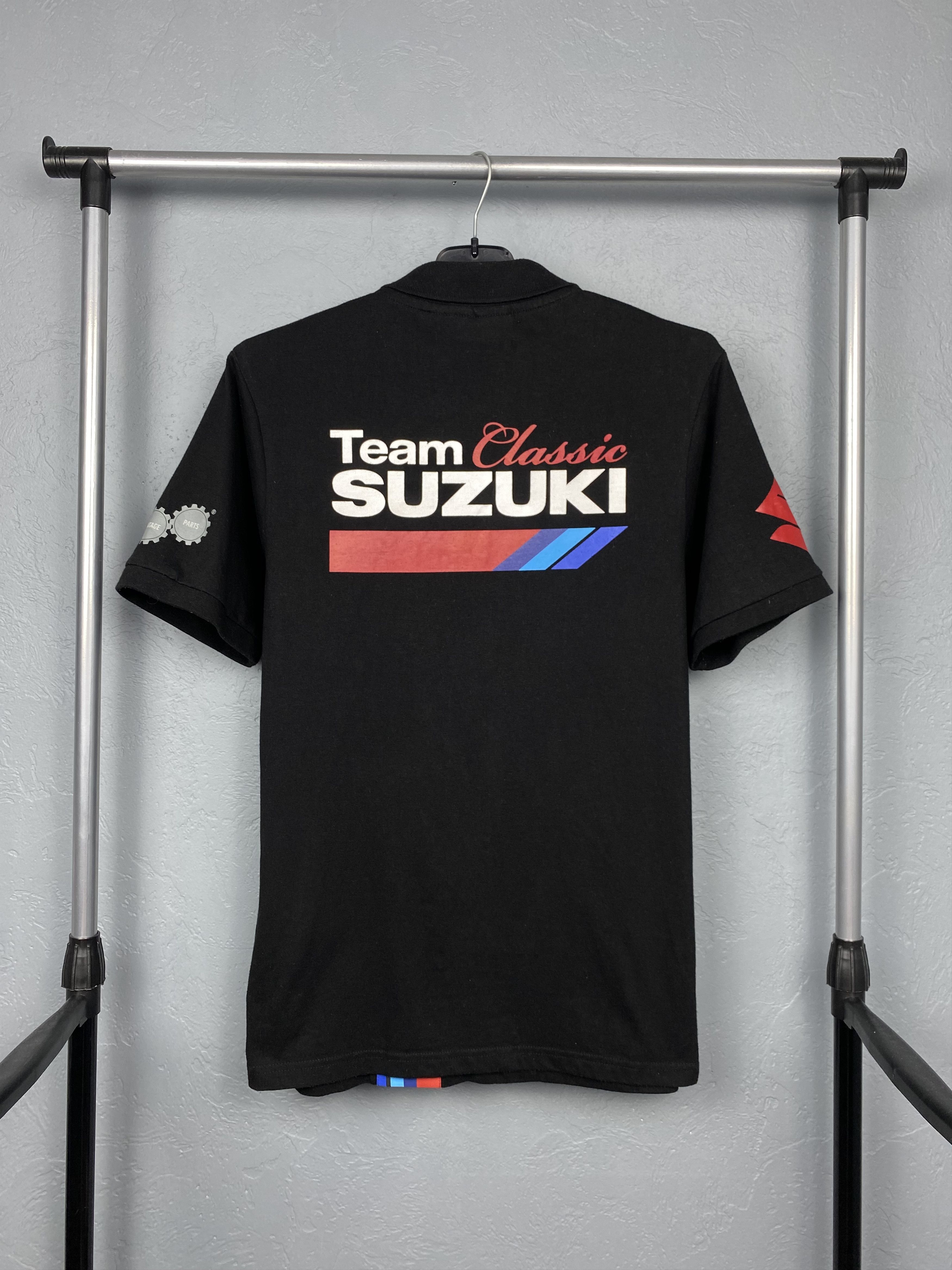 Japanese Brand × Vintage Suzuki Racing Team Vintage Mens Polo Shirt Y2K Size US S / EU 44-46 / 1 - 6 Thumbnail
