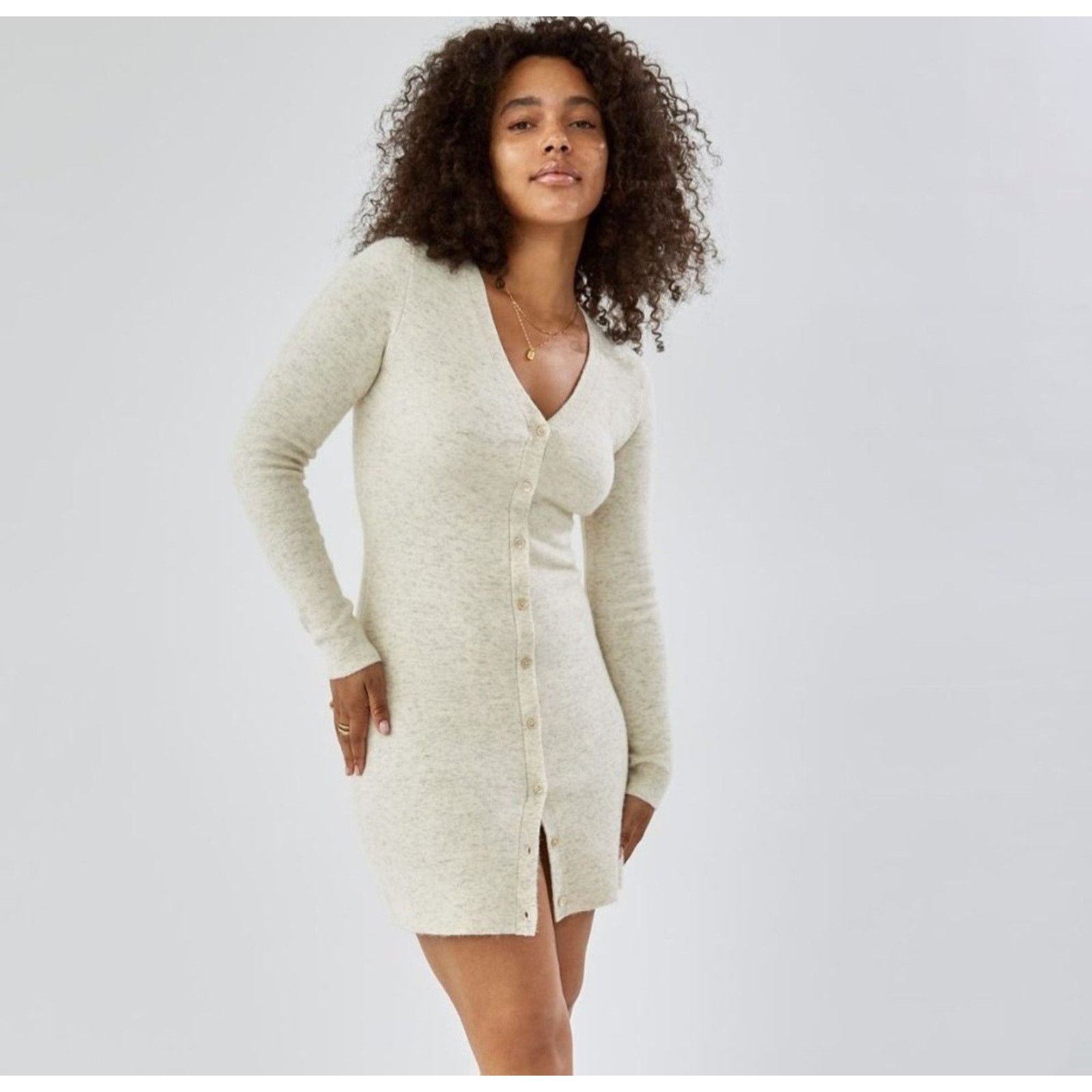 Aritzia Aritzia Wilfred Wool Cashmere Blend Sweater Dress Knit XS Size XS / US 0-2 / IT 36-38 - 2 Thumbnail