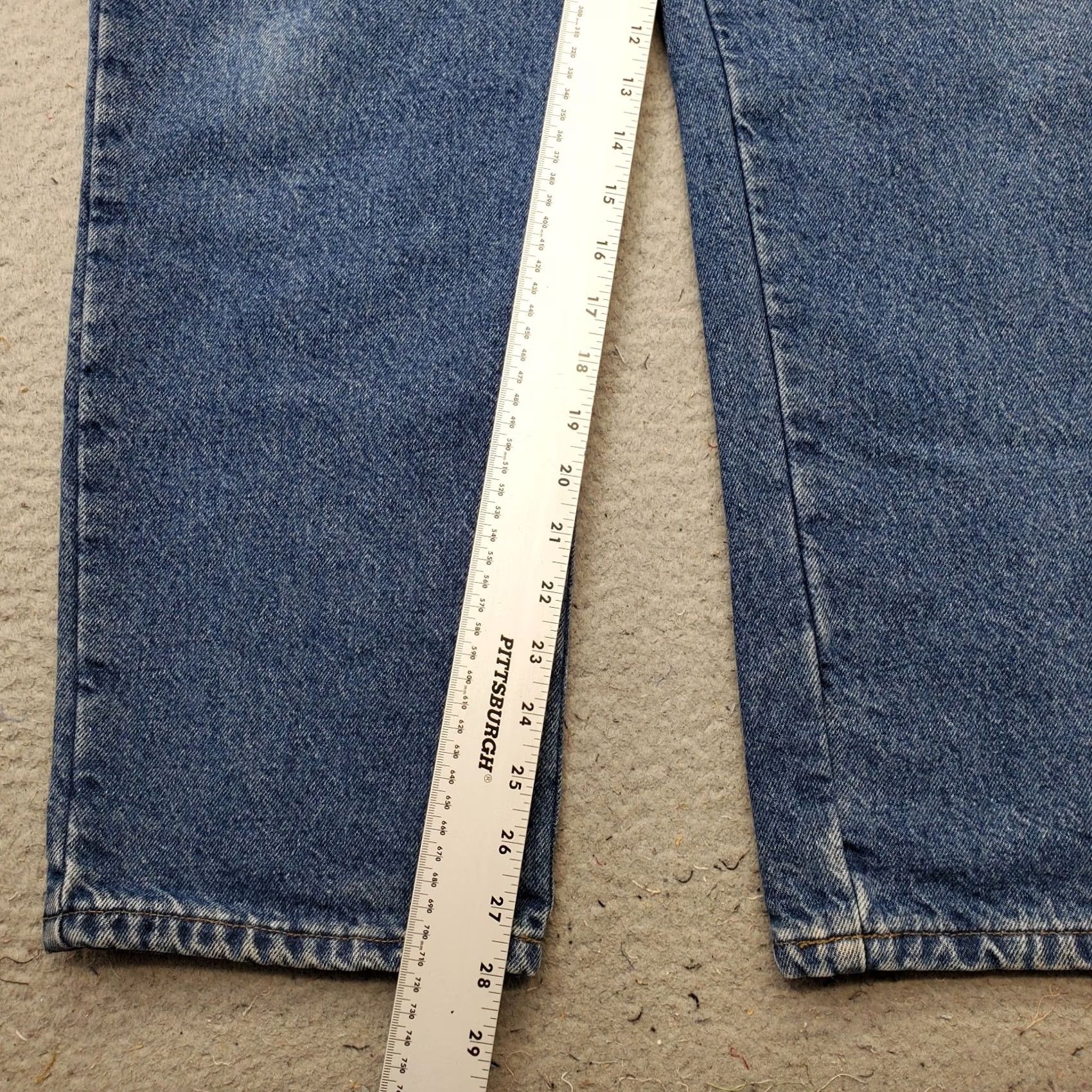 Vintage L.L. Bean Jeans Mens 38x30 Blue Denim Flannel Lined Classic Fit Straight Leg Jeans Mens Size 38 Blue Denim 5-Pocket Design Size US 38 / EU 54 - 4 Thumbnail