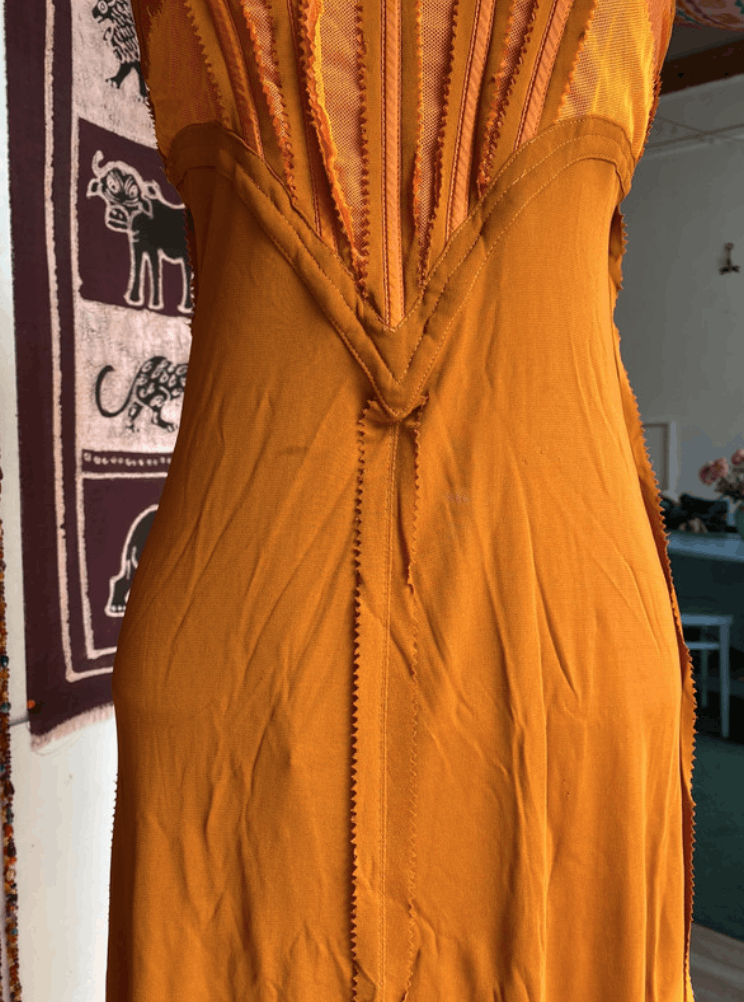 Jean Paul Gaultier × Vintage Jean Paul Gaultier Mesh Dress Corset Bondage Lace upVintage Size M / US 6-8 / IT 42-44 - 7 Thumbnail