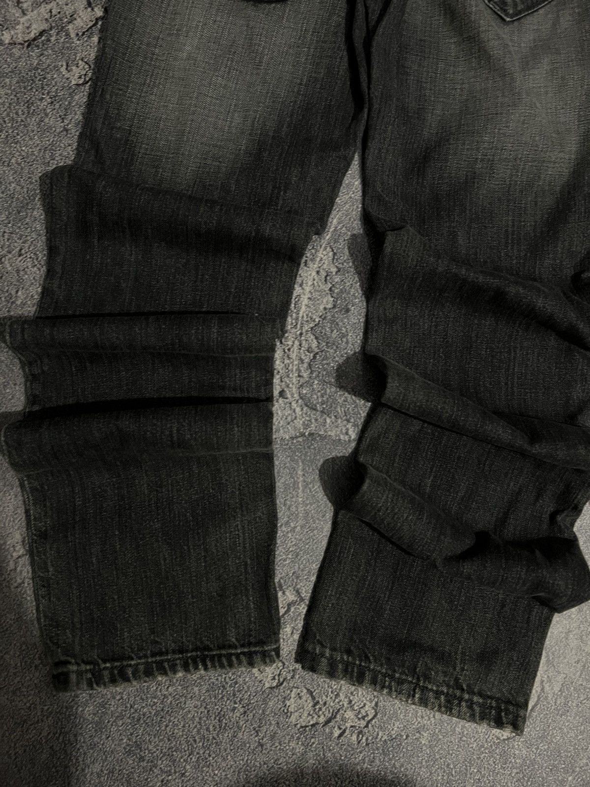 Japanese Brand Intentional Wear Y2K Aesthetic Distressed Skinny Jeans 90 Size US 31 - 3 Thumbnail