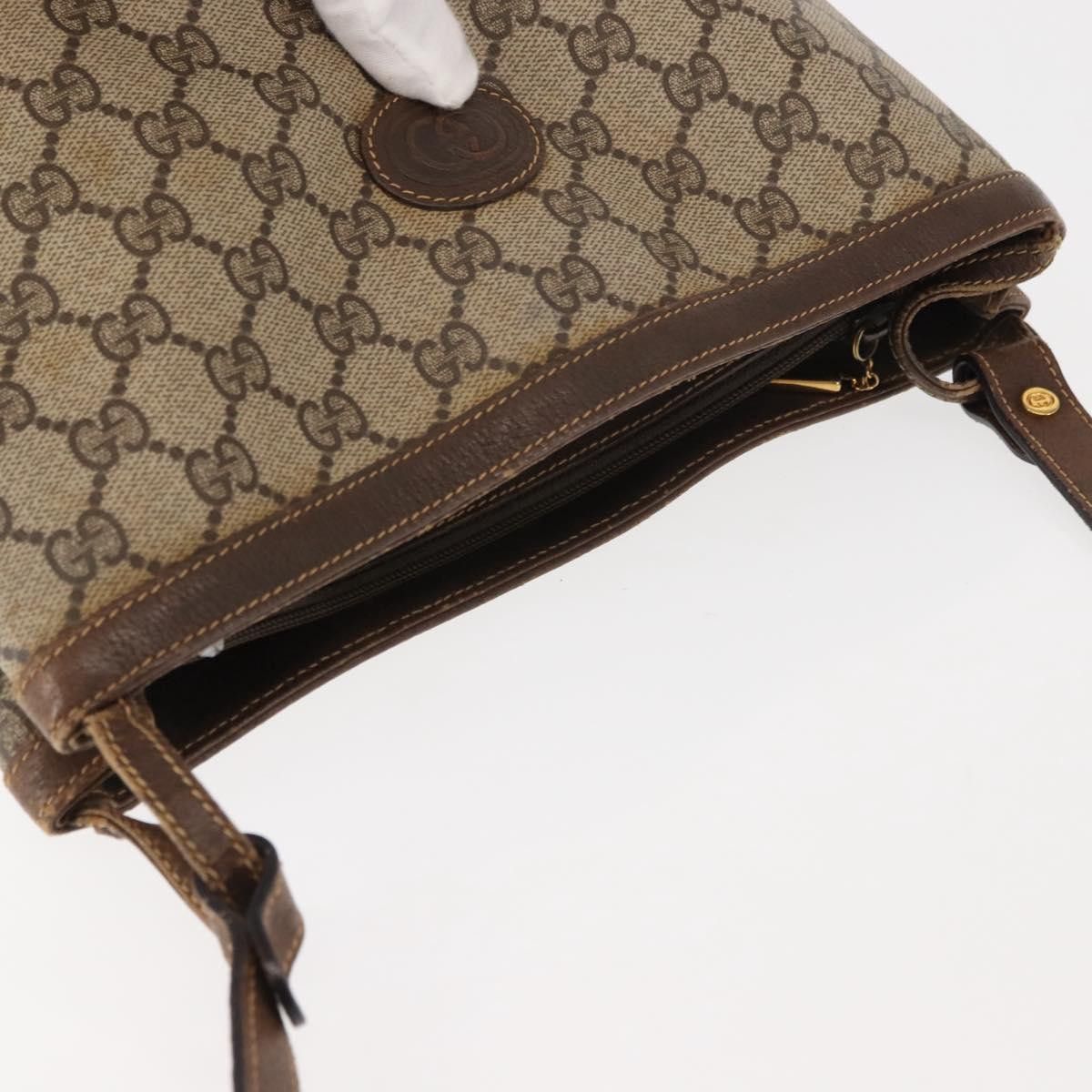 Gucci GUCCI GG Supreme Shoulder Bag Pvc Leather Beige Size ONE SIZE - 7 Thumbnail