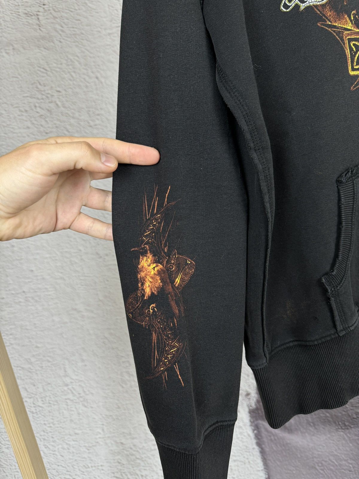 Band Tees Vintage 00s Amon Amarth with oden on my side Metal Hoodie Size US M / EU 48-50 / 2 - 8 Thumbnail