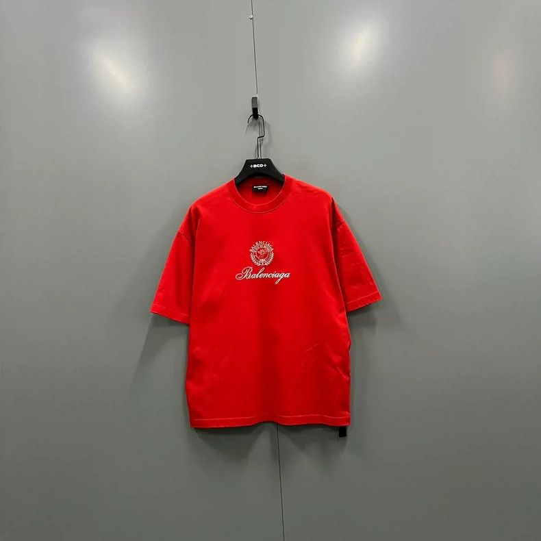 Balenciaga Balenciaga Red logo logo short sleeve Size US M / EU 48-50 / 2 - 1 Thumbnail