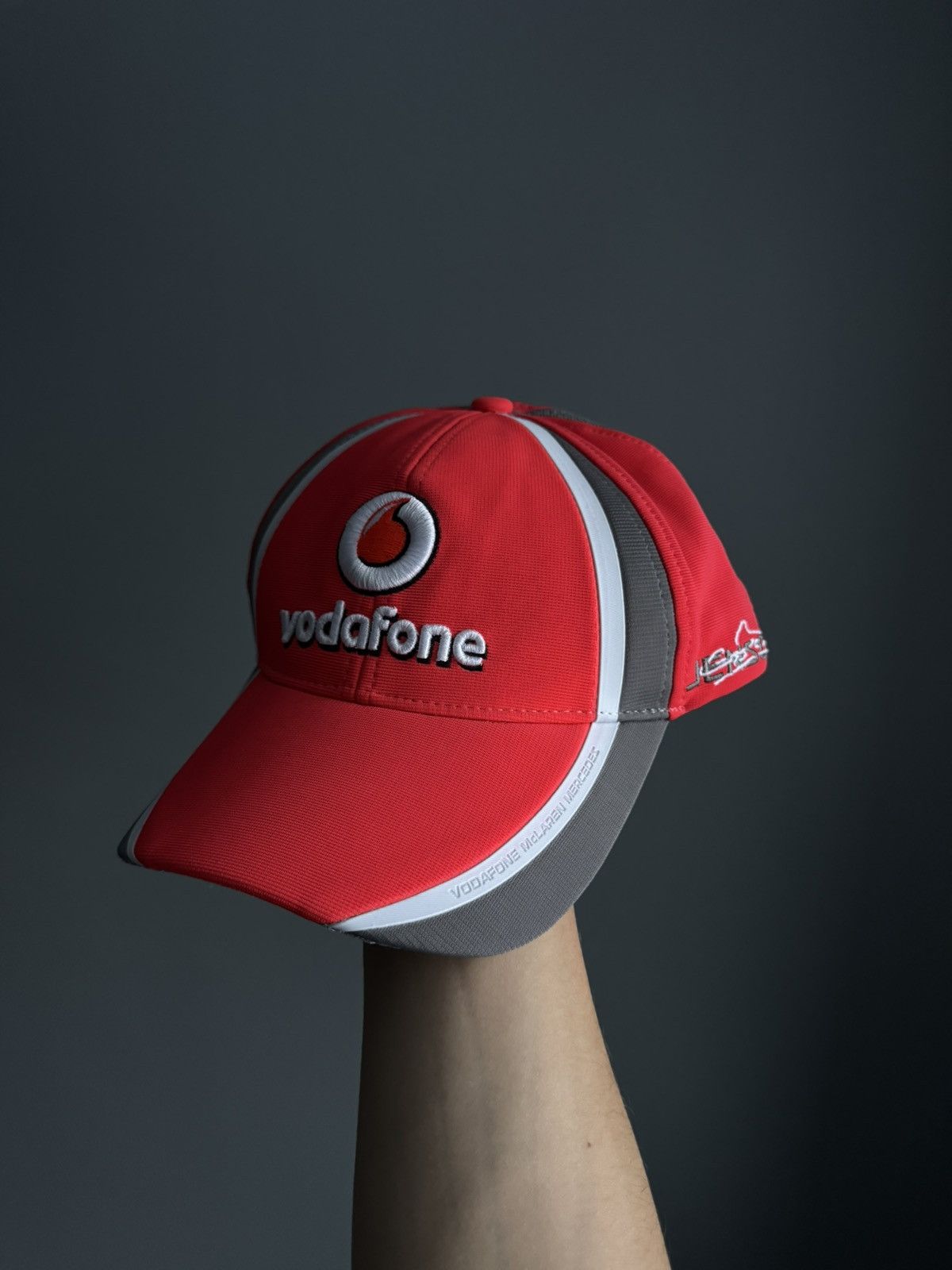 Vintage Vintage Vadafone McLaren Mercedes F1 Racing Cap Size ONE SIZE - 2 Thumbnail