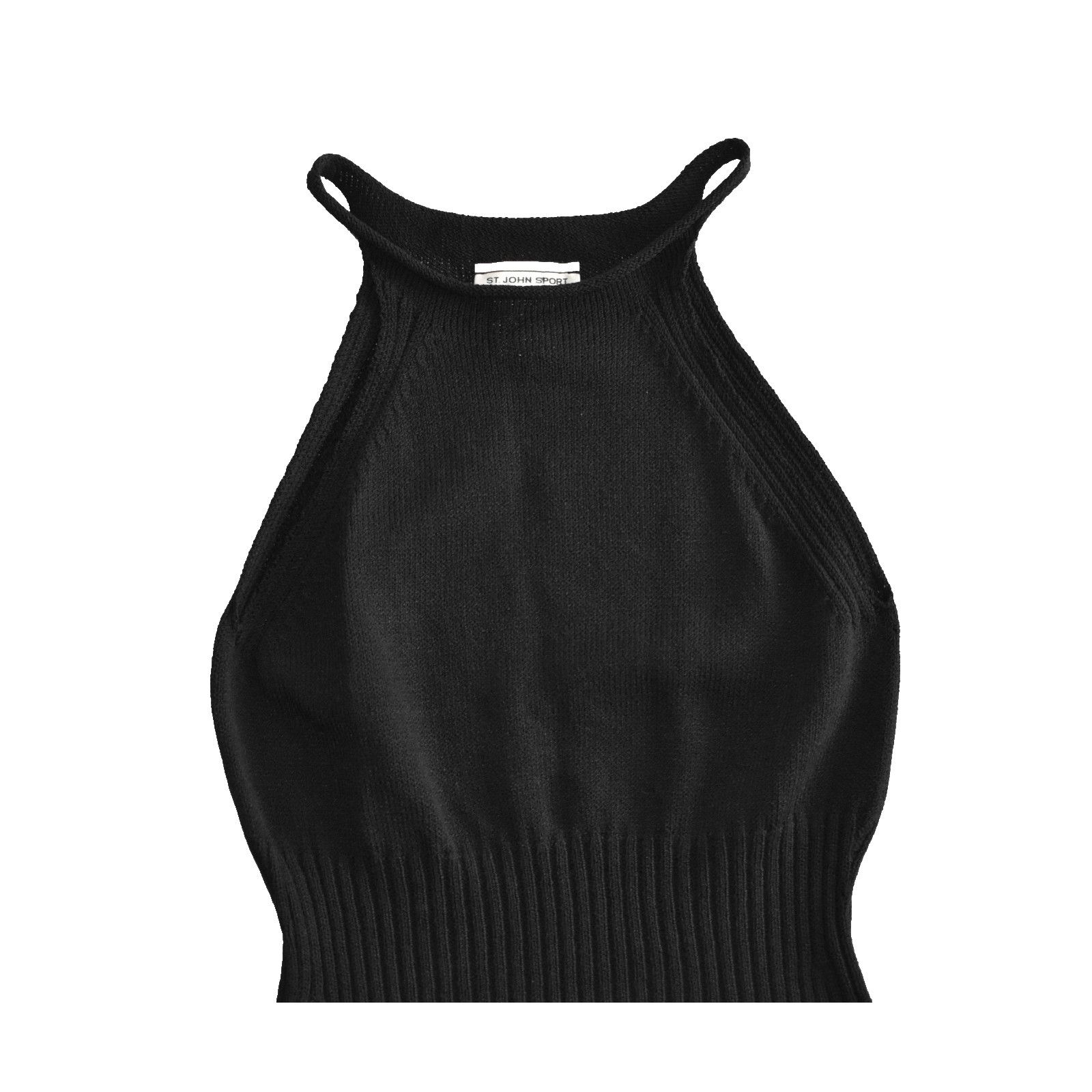 St. John ST JOHN SPORT Wool Knit Ribbed Trim & Waistband Midi Dress P Size L / US 10 / IT 46 - 3 Thumbnail