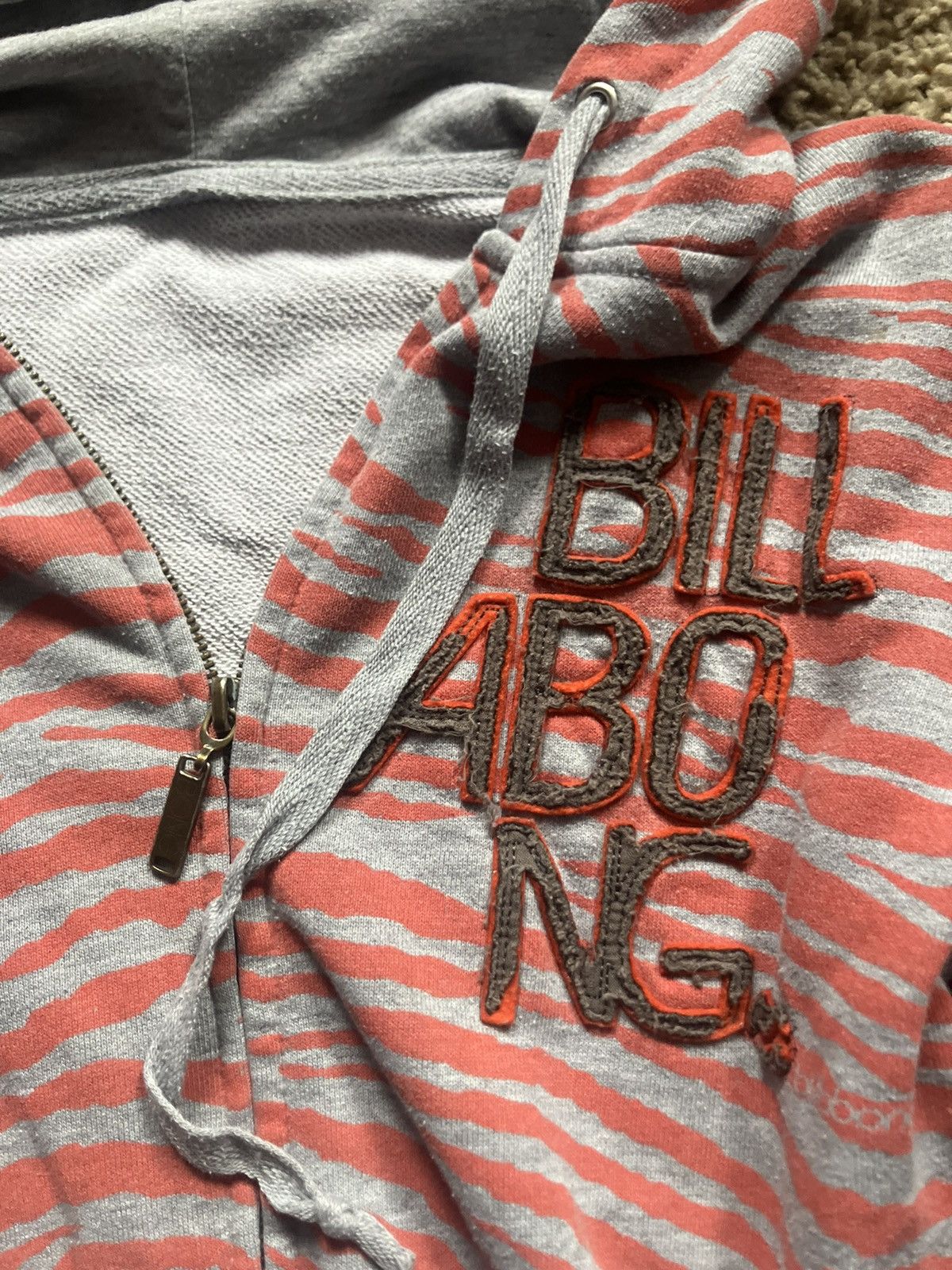 Billabong Zebra Print Billabong Hoodie Y2K Size M / US 6-8 / IT 42-44 - 2 Thumbnail