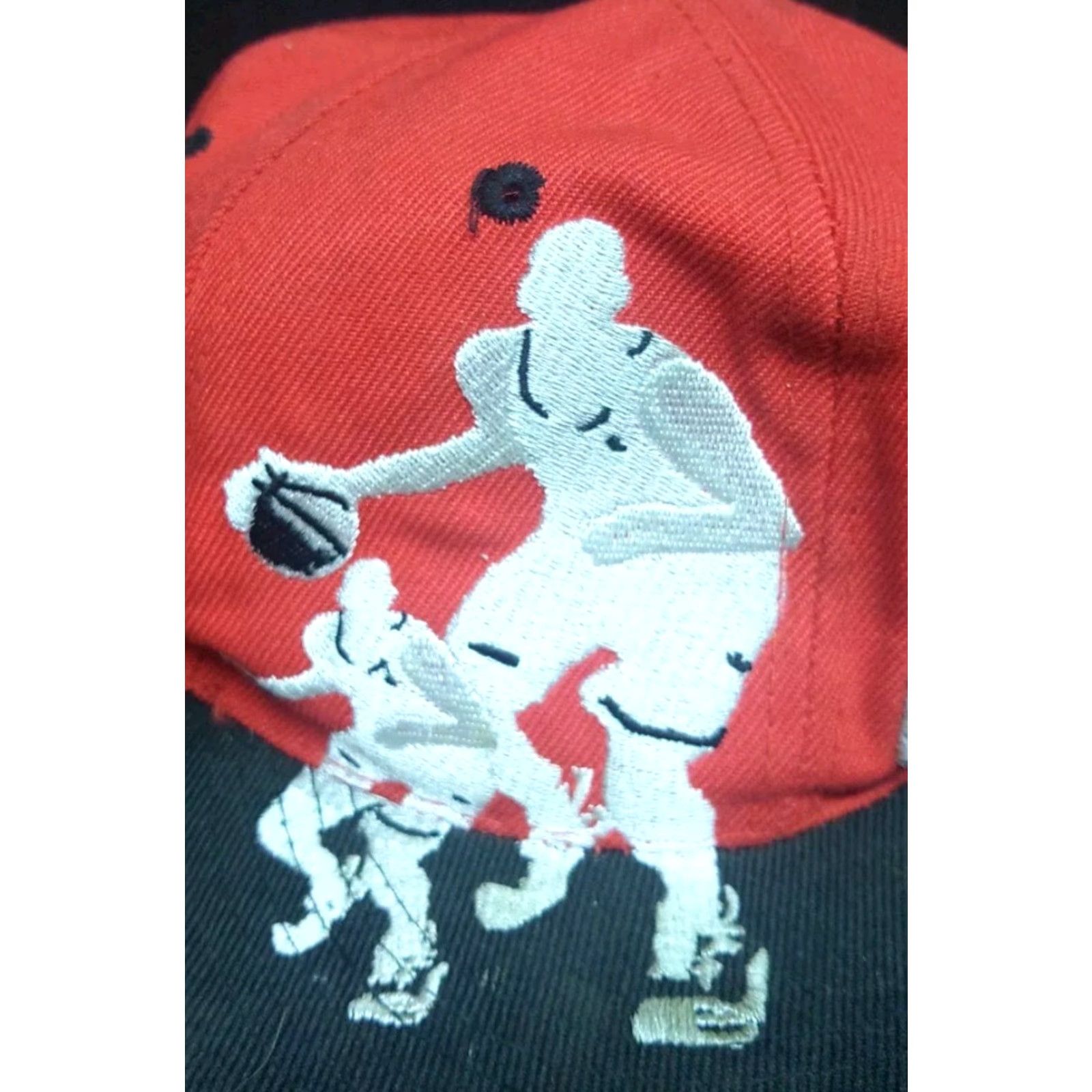 Jordan Brand Nike Chicago Bulls MJ Dribbler 23 Black Red Snapback Hat Adult One Size Red Cap, Jordan Mens Baseball Hat Size ONE SIZE - 2 Thumbnail
