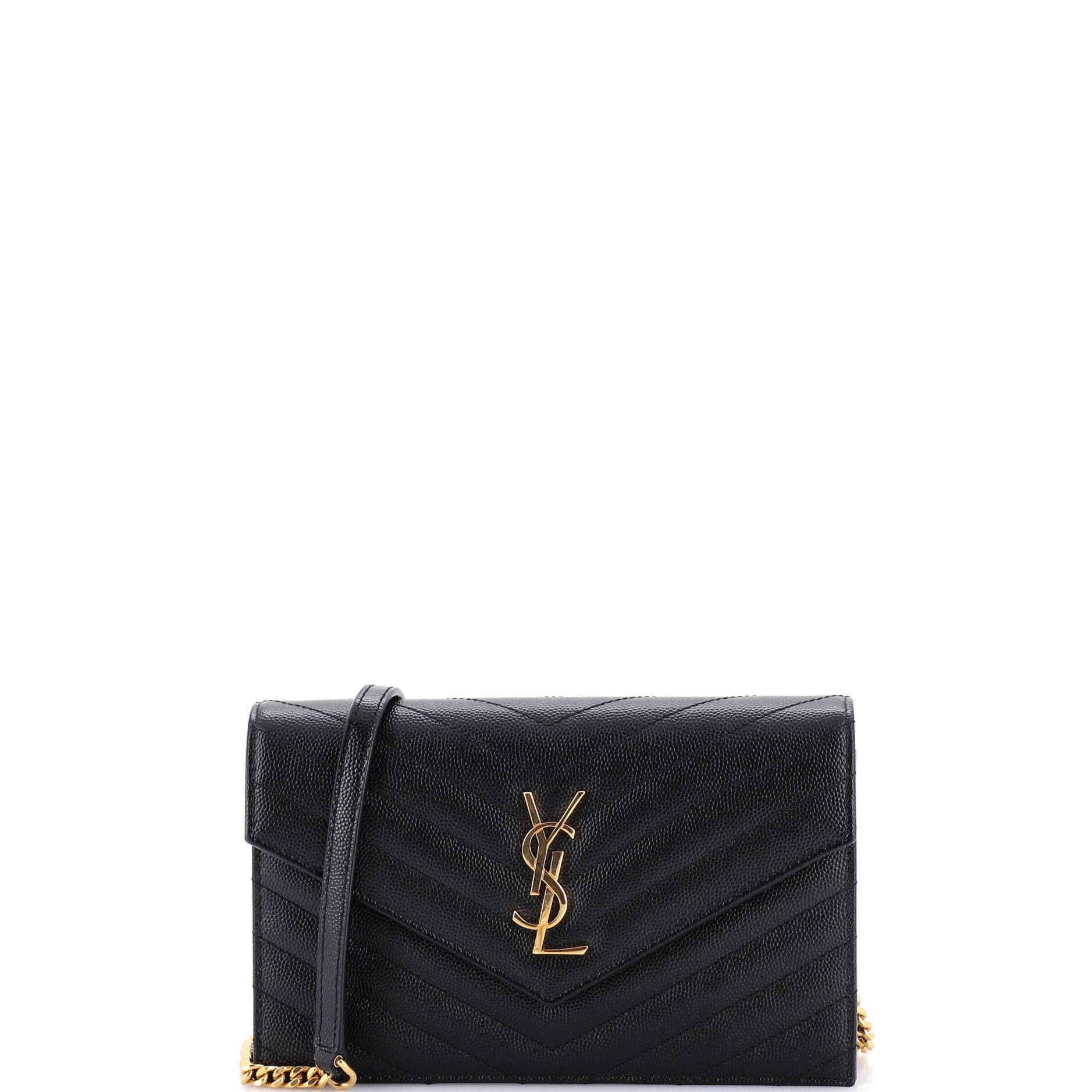 Saint Laurent Paris Classic Monogram Wallet on Chain Size ONE SIZE - 1 Thumbnail