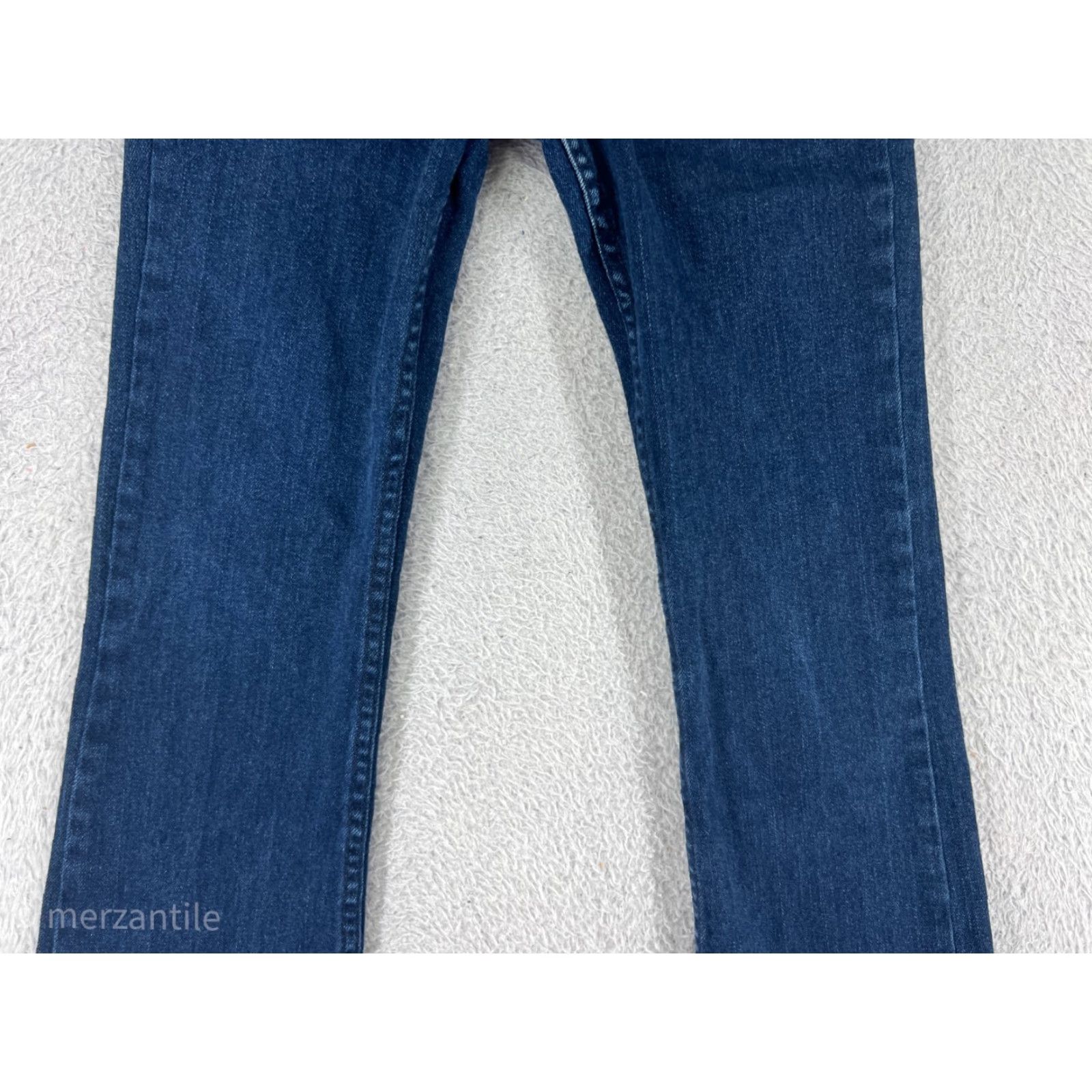 Denime YANUK Jeans Womens 25 Blue Denim Bootcut Dark Wash Low Rise Vintage No Size 42" / US 20 - 7 Thumbnail