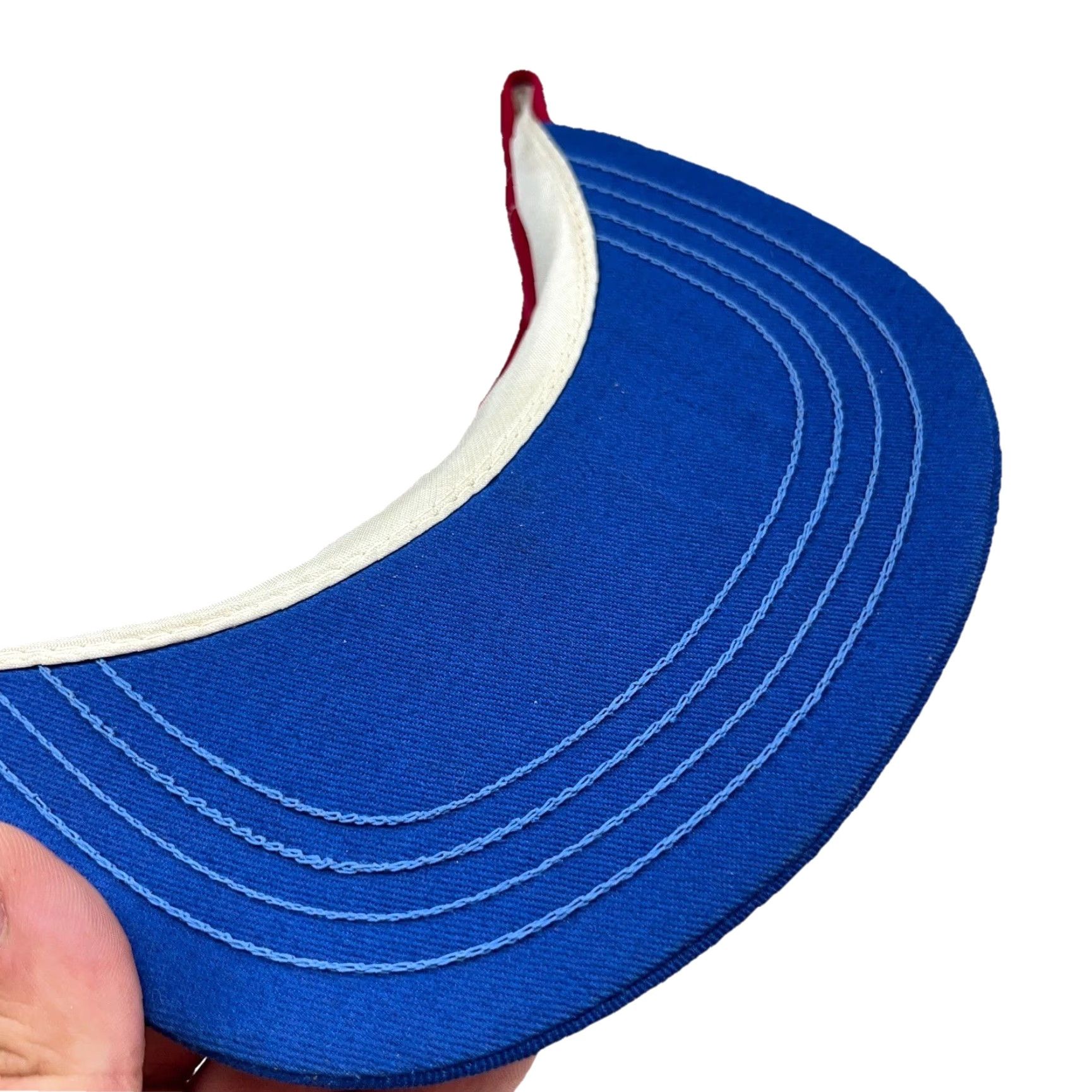 CO VINTAGE Union Made Trucker Hat Cap Red White Blue 80s Adjustable USA 80s Retro Classic Logo Mens Size ONE SIZE - 6 Thumbnail