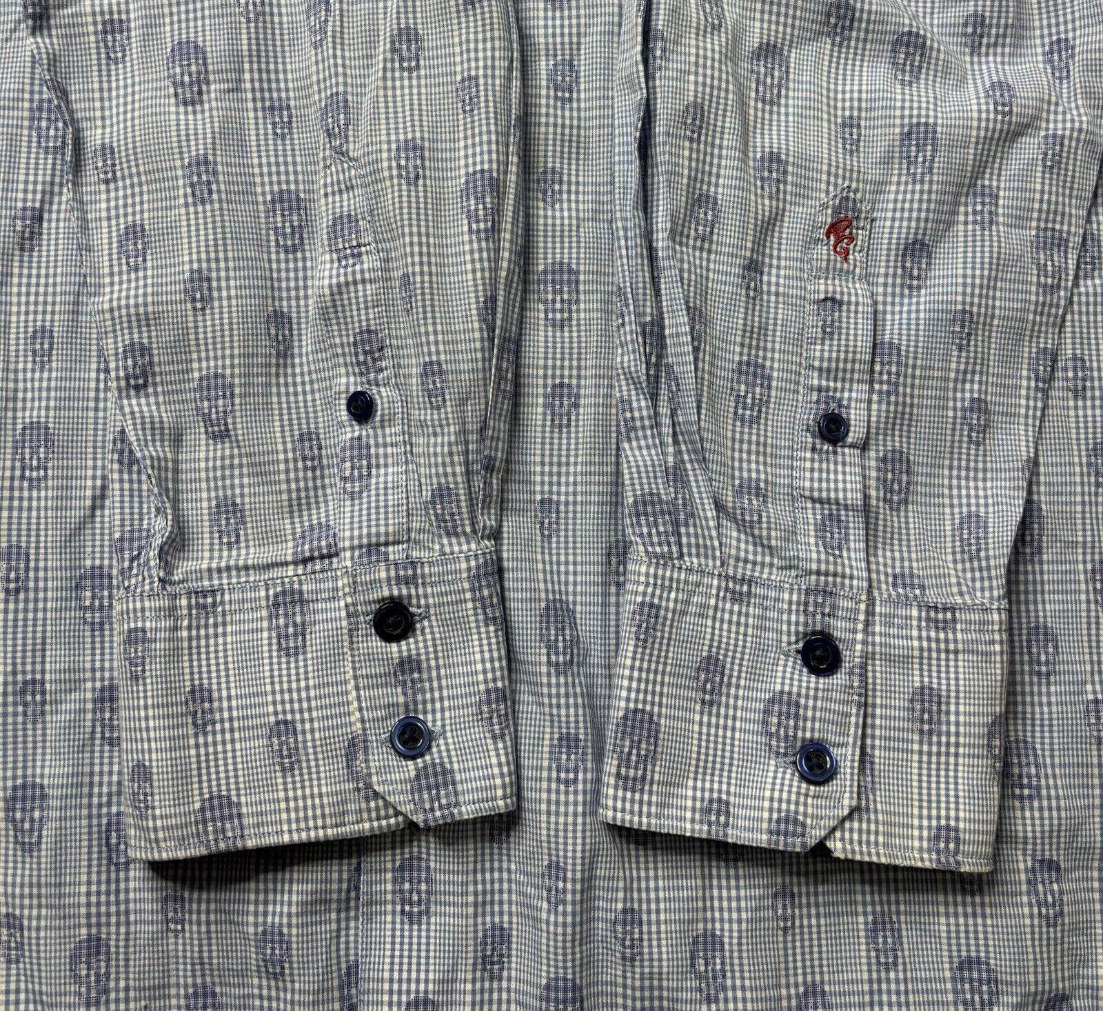 Robert Graham Robert Graham Shirt Men's XL Skull Plaid Floral Flip Cuff Size US XL / EU 56 / 4 - 8 Thumbnail