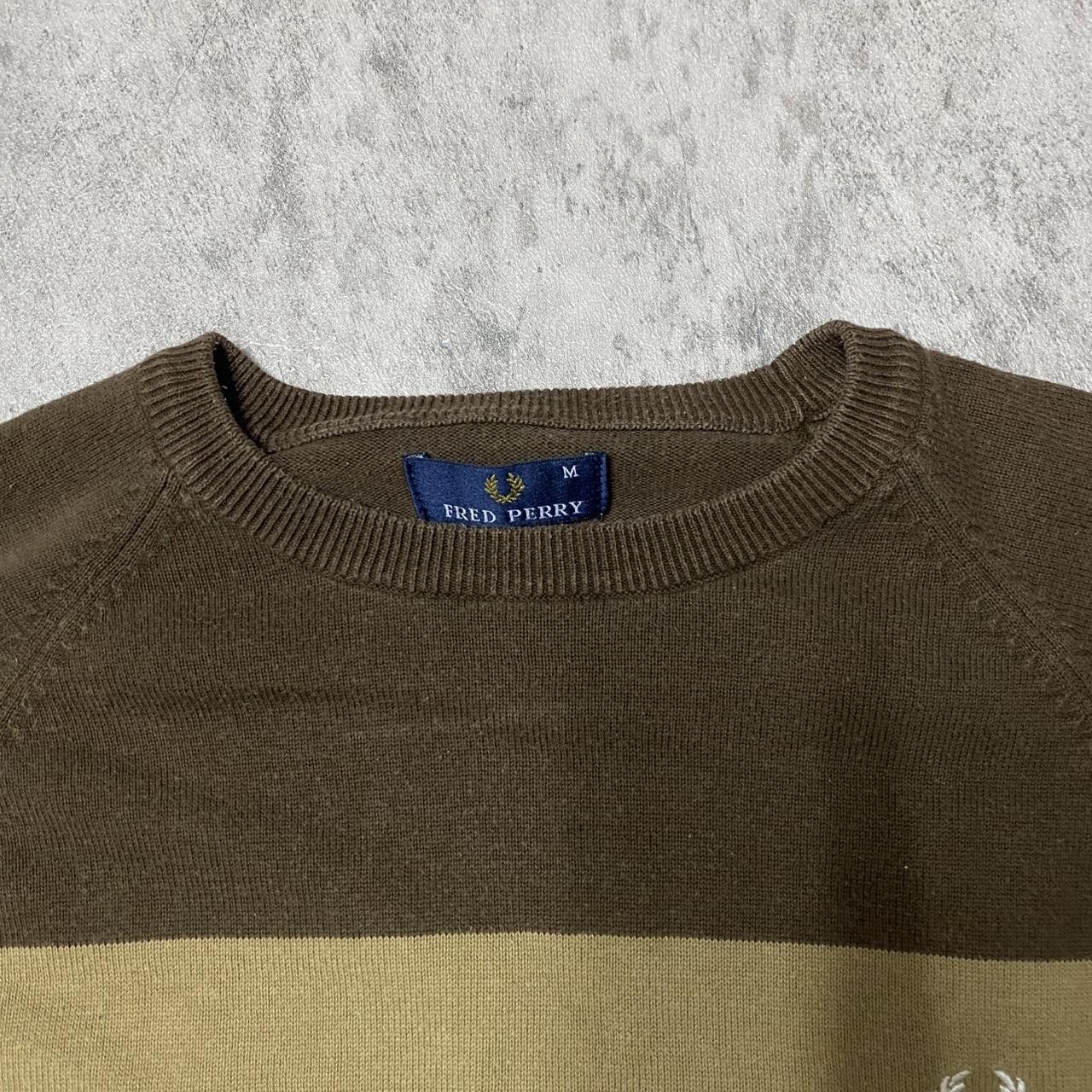 Fred Perry Brown and white striped Fred Perry long sleeve top #retro Size US M / EU 48-50 / 2 - 3 Thumbnail