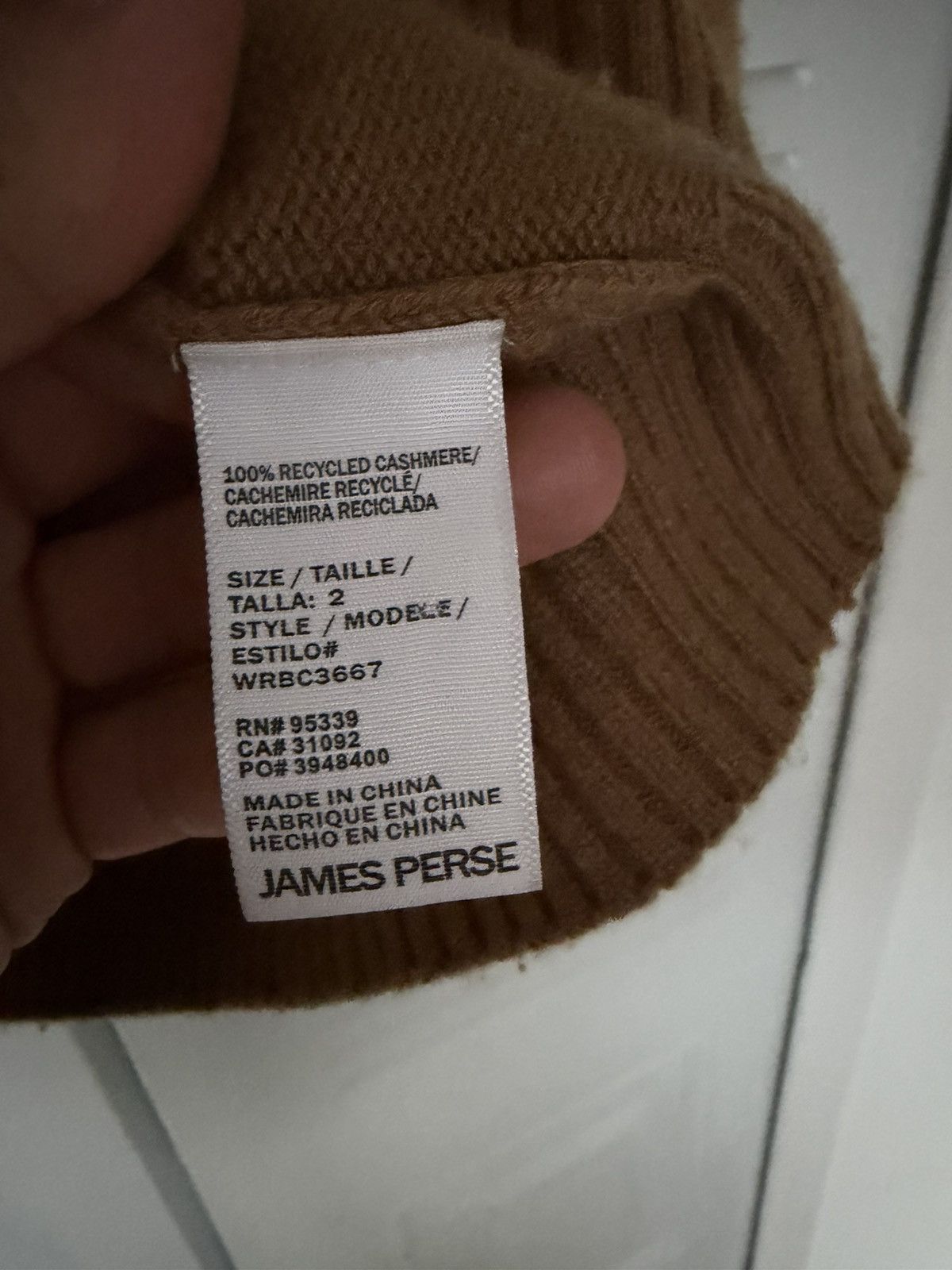 James Perse James Perse Recycled Cashmere Sweater Brown Size US S / EU 44-46 / 1 - 5 Thumbnail
