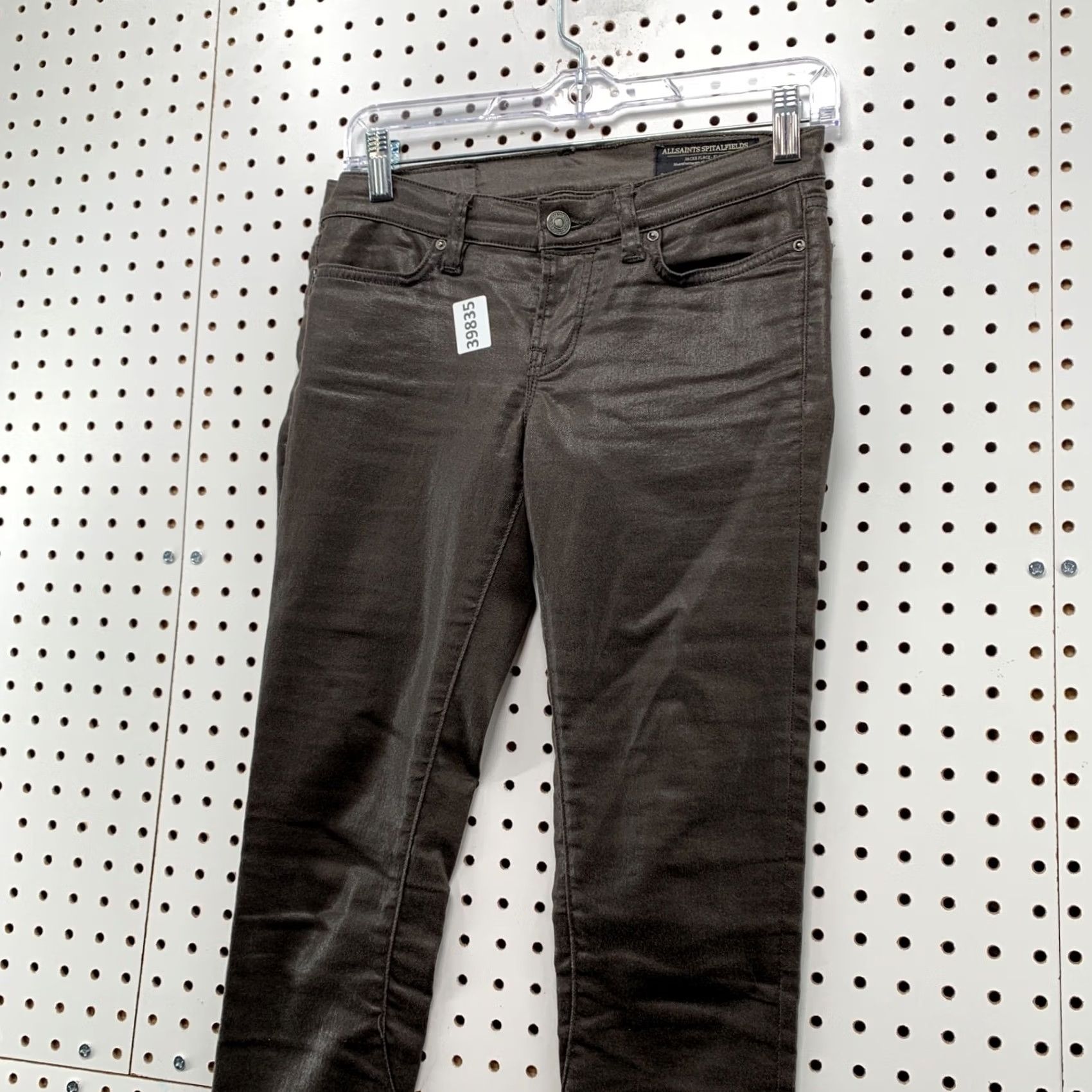 Allsaints AllSaints Spitalfields Jeans Women Size 26 Brown Waxed Skinny Fit 28x28.5 Denim Size 26" / US 2 / IT 38 - 6 Thumbnail