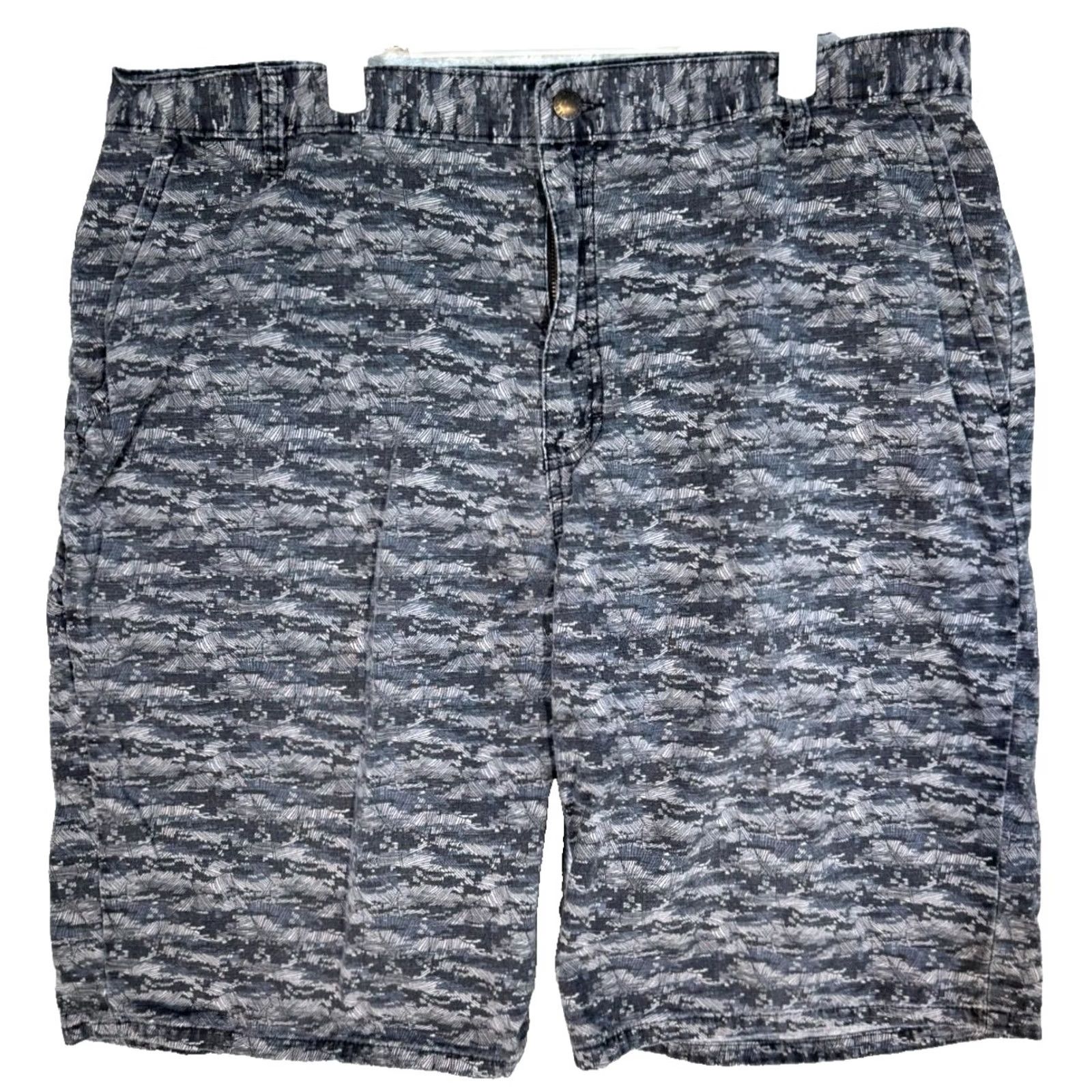 Dickies Dickies Shorts Mens Ripstop Black Camouflage Cotton Flat Front 40 Adult Regular Waist Inseam 12in Front Flat Front Casual Workwear Chin*** Size US 40 / EU 56 - 2 Thumbnail