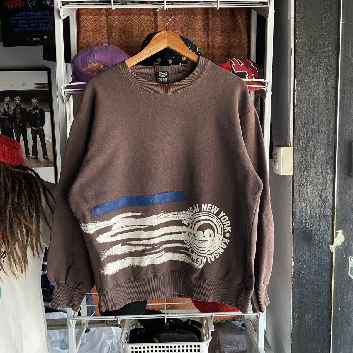 Kansai Yamamoto Vintage Kansai New York Sweatshirt Crewneck Size US L / EU 52-54 / 3 - 1 Thumbnail
