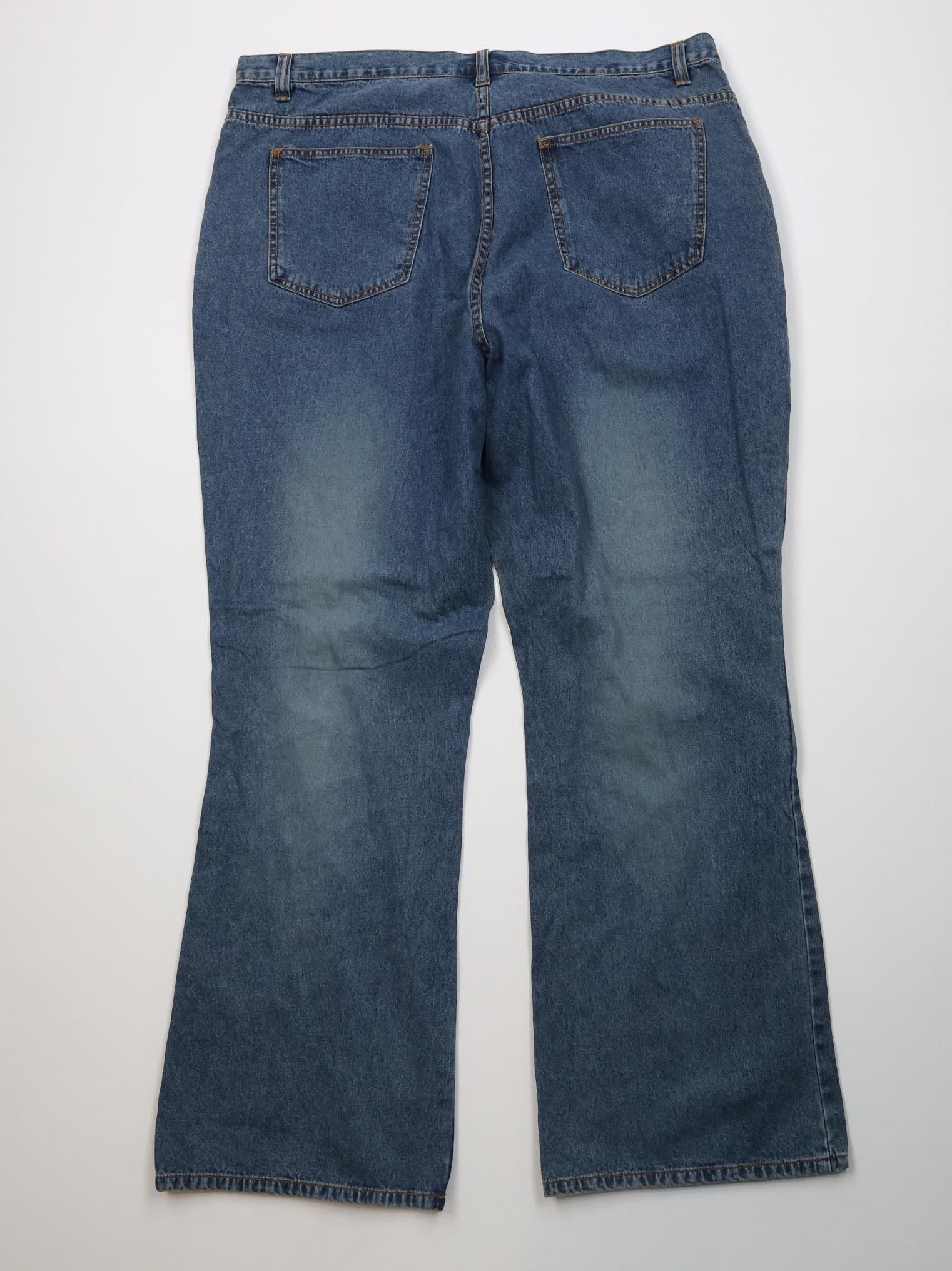 Vintage Vintage 90s Streetwear Babydoll Patchwork Bell Bottoms Jeans Size 22" - 10 Thumbnail