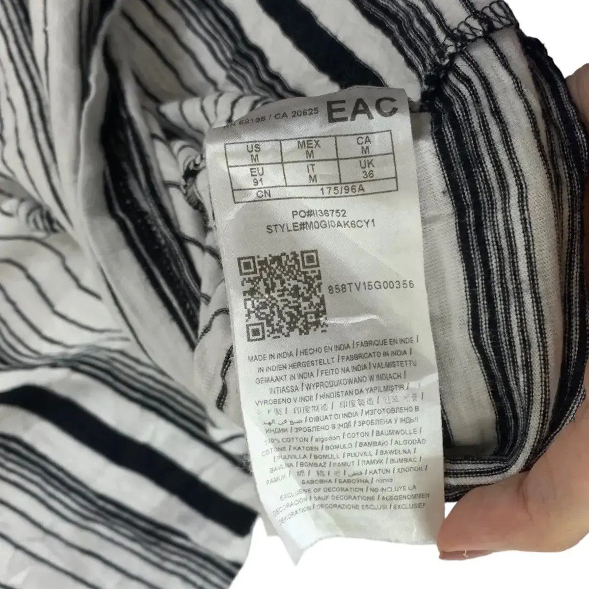 Guess Vintage 90’ GUESS USA x ASAP ROCKY $ Striped Ringer Tee Size US M / EU 48-50 / 2 - 5 Thumbnail