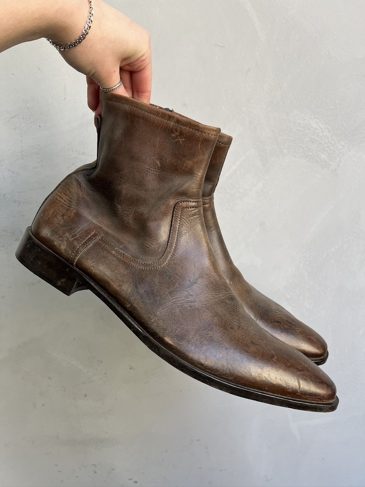 Dirk Bikkembergs Ankle avant garde japanese ann demeulemeester style boots Size US 10 / EU 43 - 2 Thumbnail