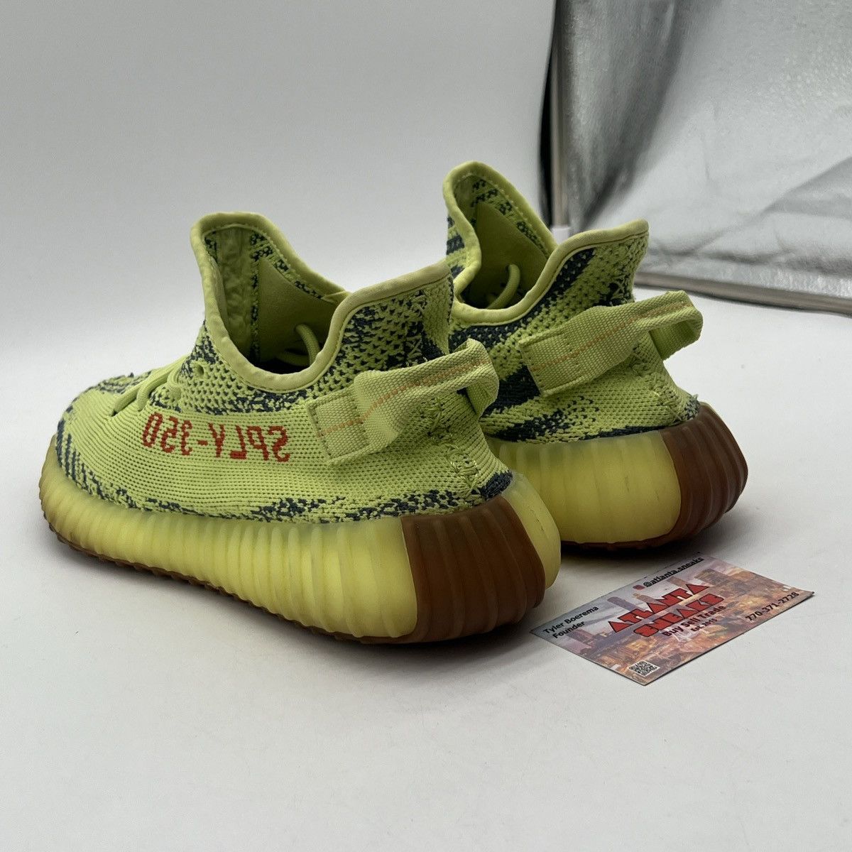 Adidas Yeezy boost 350 semi frozen yellow Size US 8.5 / EU 41-42 - 4 Thumbnail