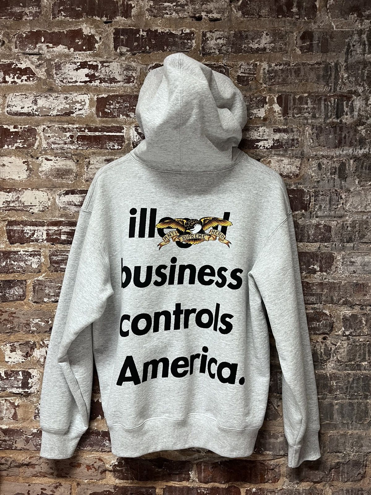 Supreme Supreme Illegal Business Hoodie Size US M / EU 48-50 / 2 - 2 Thumbnail