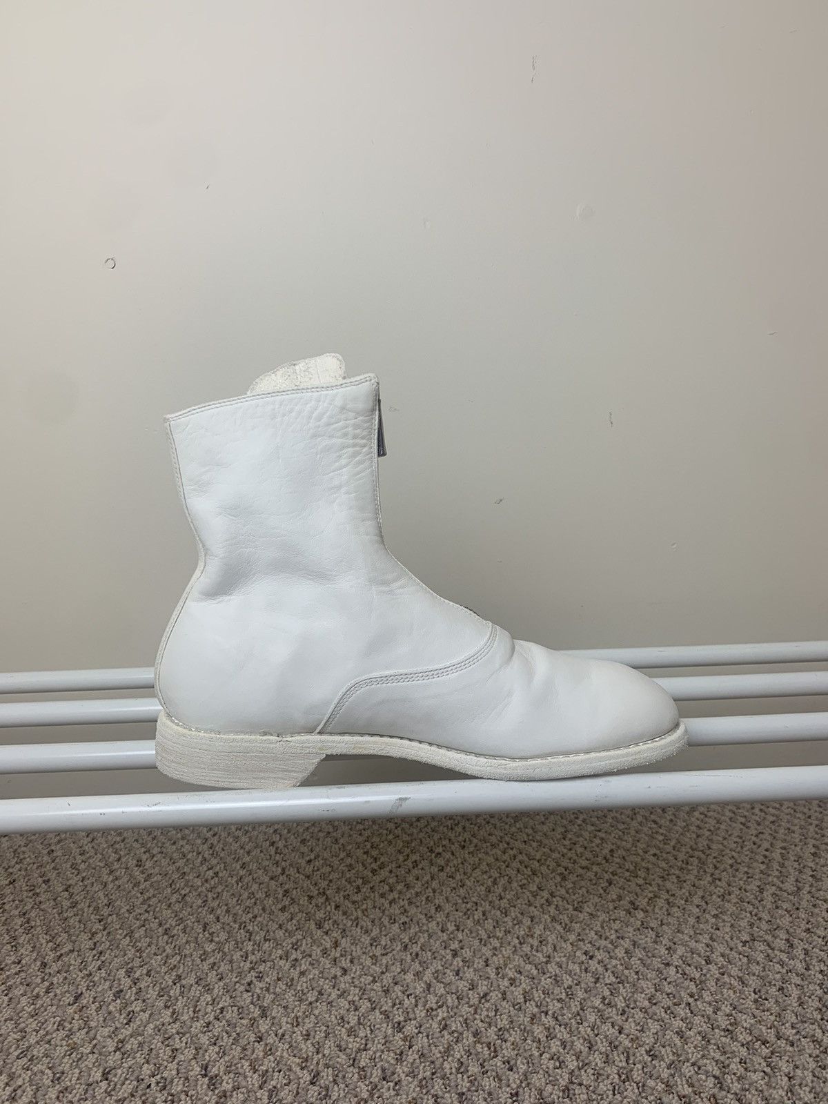 Guidi Guidi White 210 Front Zip Boots Size US 8.5 / IT 38.5 - 6 Thumbnail
