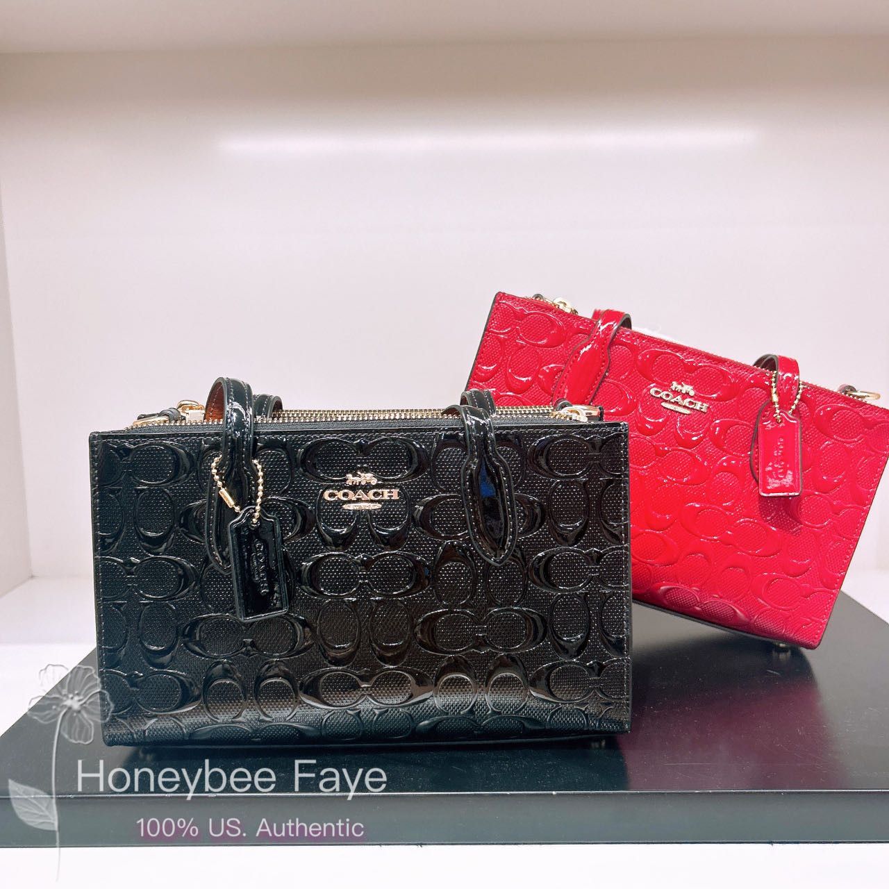 Coach Nina Small Tote Bag In Signature Leather CV400 Size ONE SIZE - 2 Thumbnail