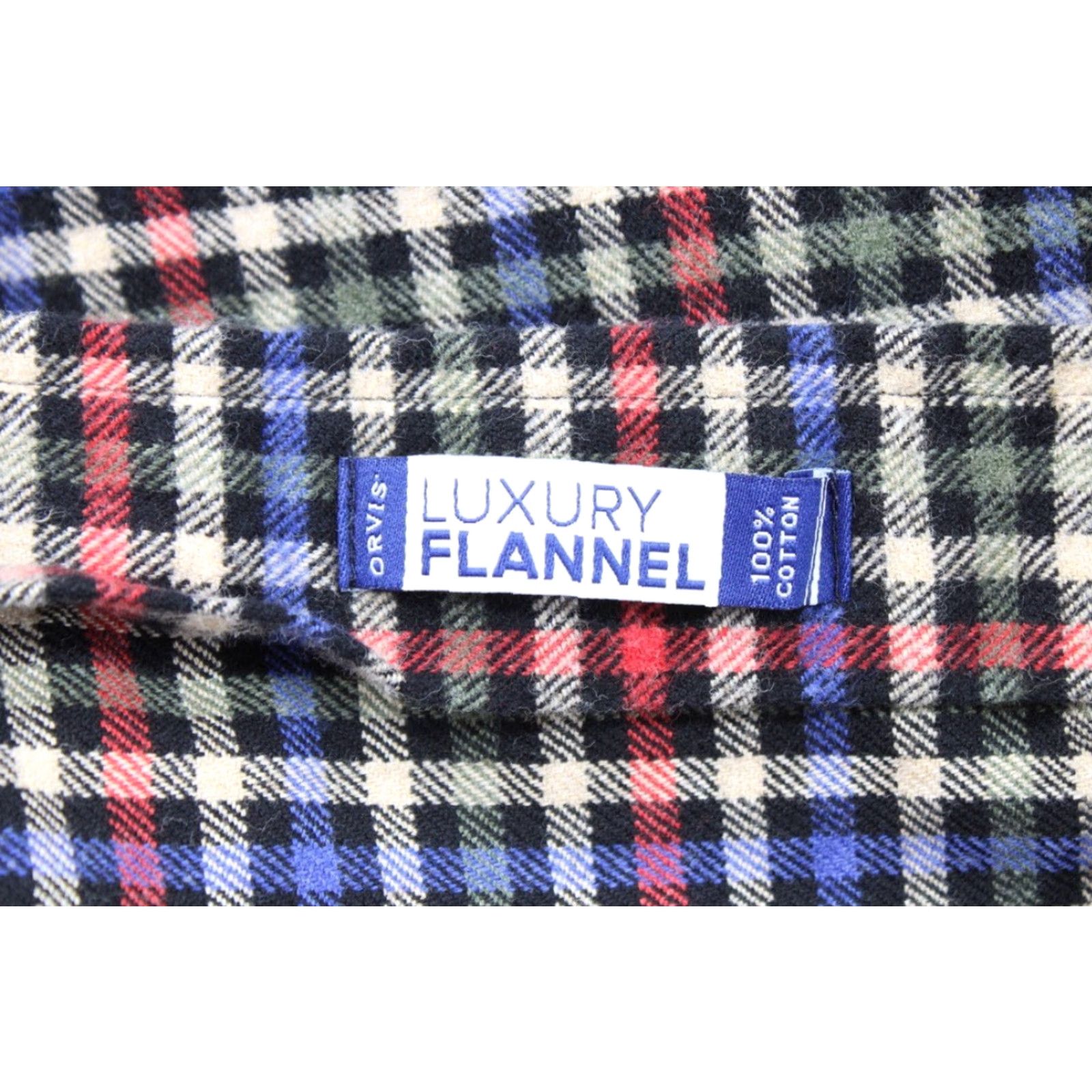 Orvis Orvis Luxury Flannel Shirt Men's XL Red White Blue Plaid Long Sleeve Button-Down Size US XL / EU 56 / 4 - 6 Thumbnail