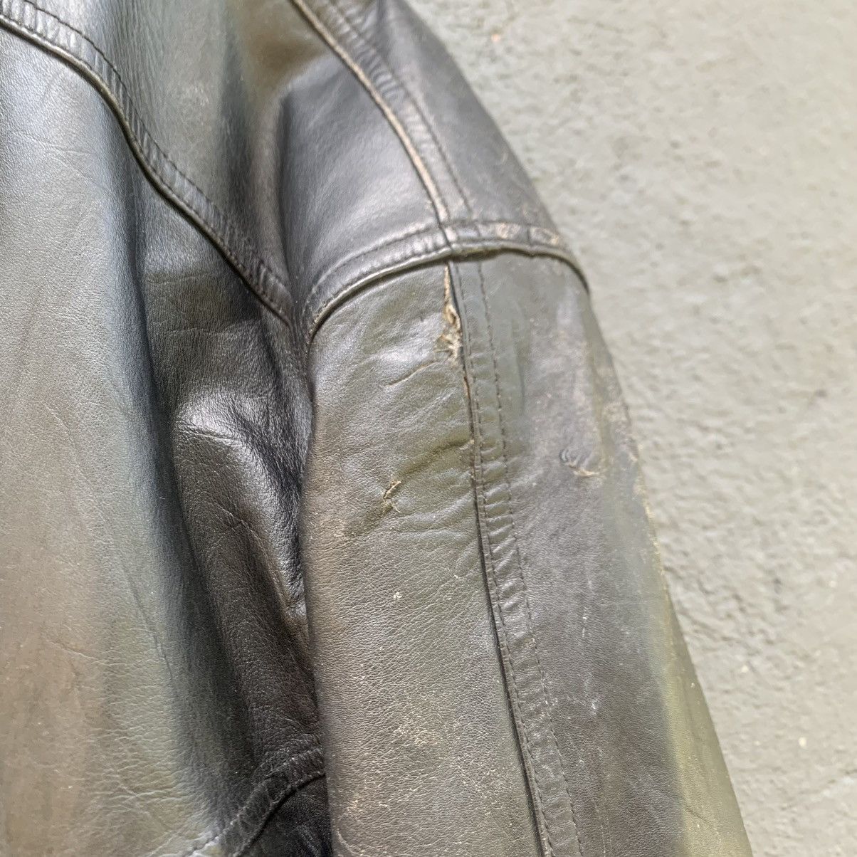 Japanese Brand Salvatore Mansini Corporation Leather Jacket Size US XL / EU 56 / 4 - 8 Thumbnail