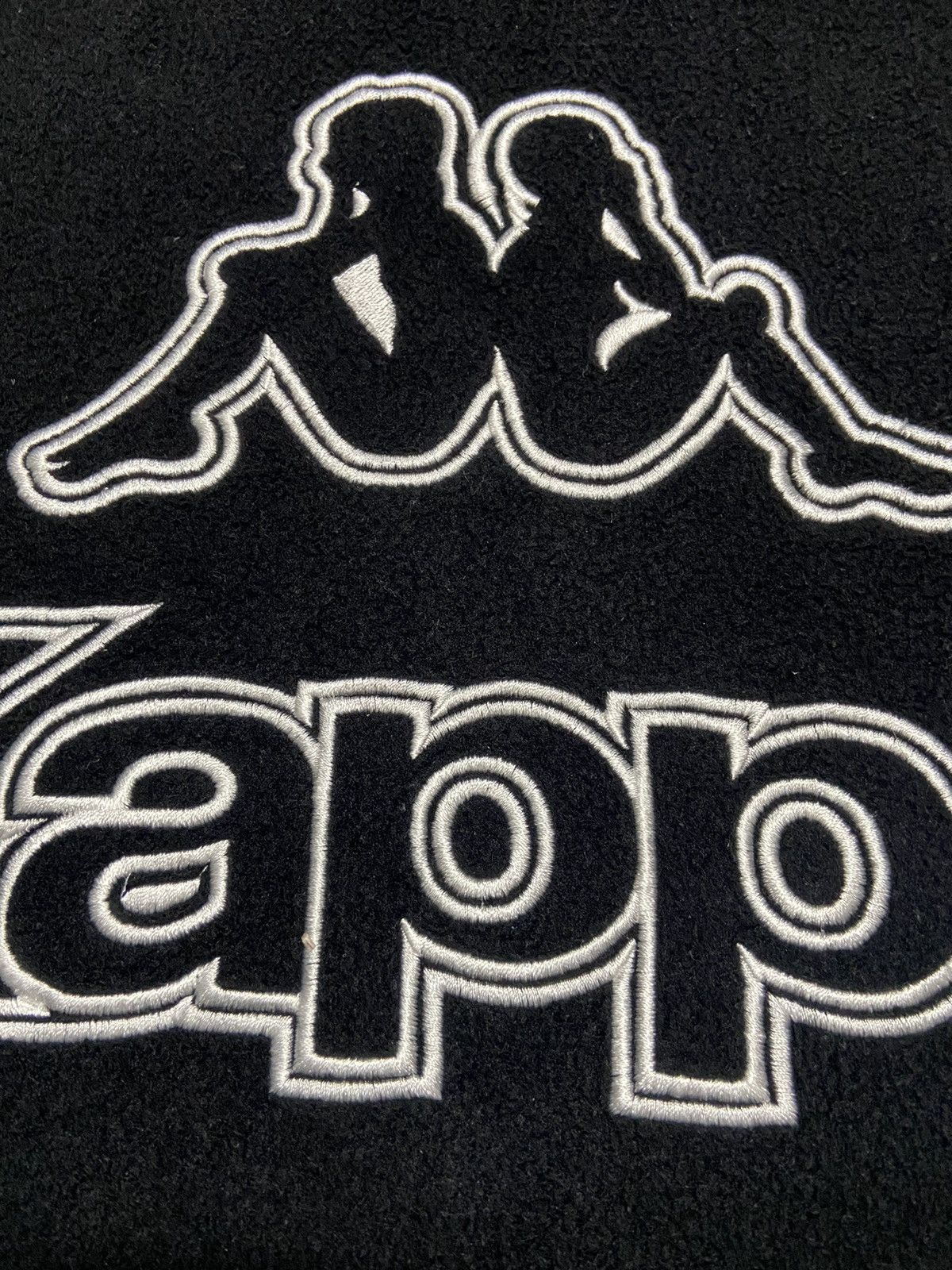 Kappa × Vintage Vintage Kappa Sidetape Big Logo Fleece Jacket Size US L / EU 52-54 / 3 - 8 Thumbnail