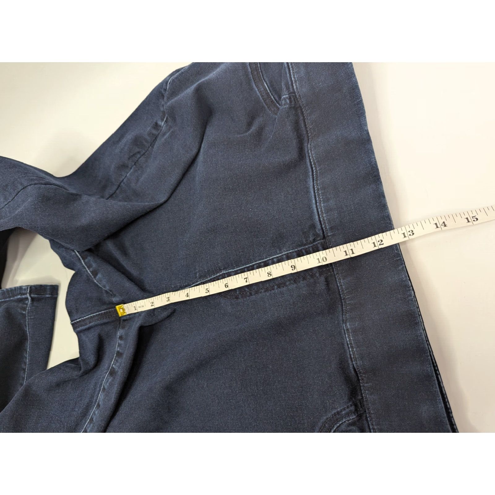 Vintage Lane Bryant Womens Jeans High Rise Super Stretch Jegging 24 Blue Pull On Slim Denim Cotton Blend Polyester Spandex Viscose Button Plus Size Shoes? Size 42" / US 20 - 6 Thumbnail