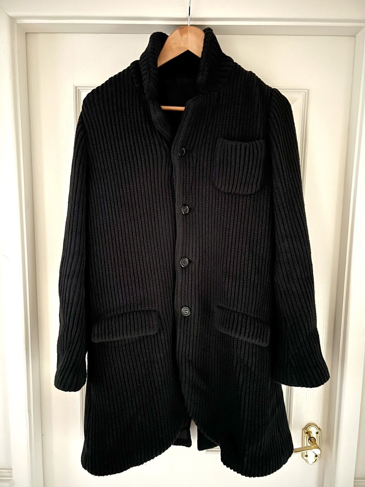 Undercover Undercover Knitted Coat Jacket Black Thom Yorke Radiohead Size US S / EU 44-46 / 1 - 2 Thumbnail