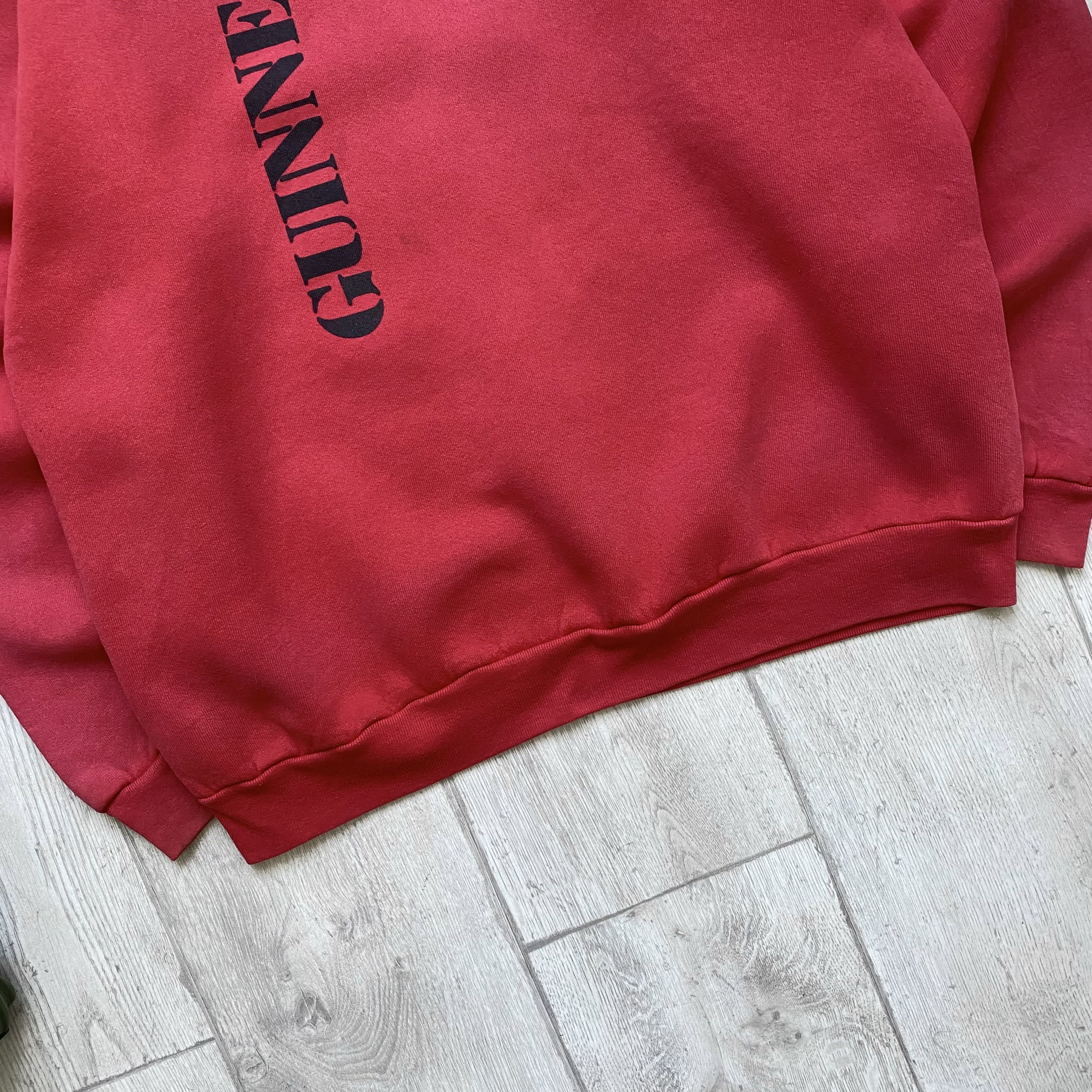 Budweiser 🍺Vintage 80s Ginness Promo Sweatshirt Sun Faded Ireland Size US L / EU 52-54 / 3 - 3 Thumbnail