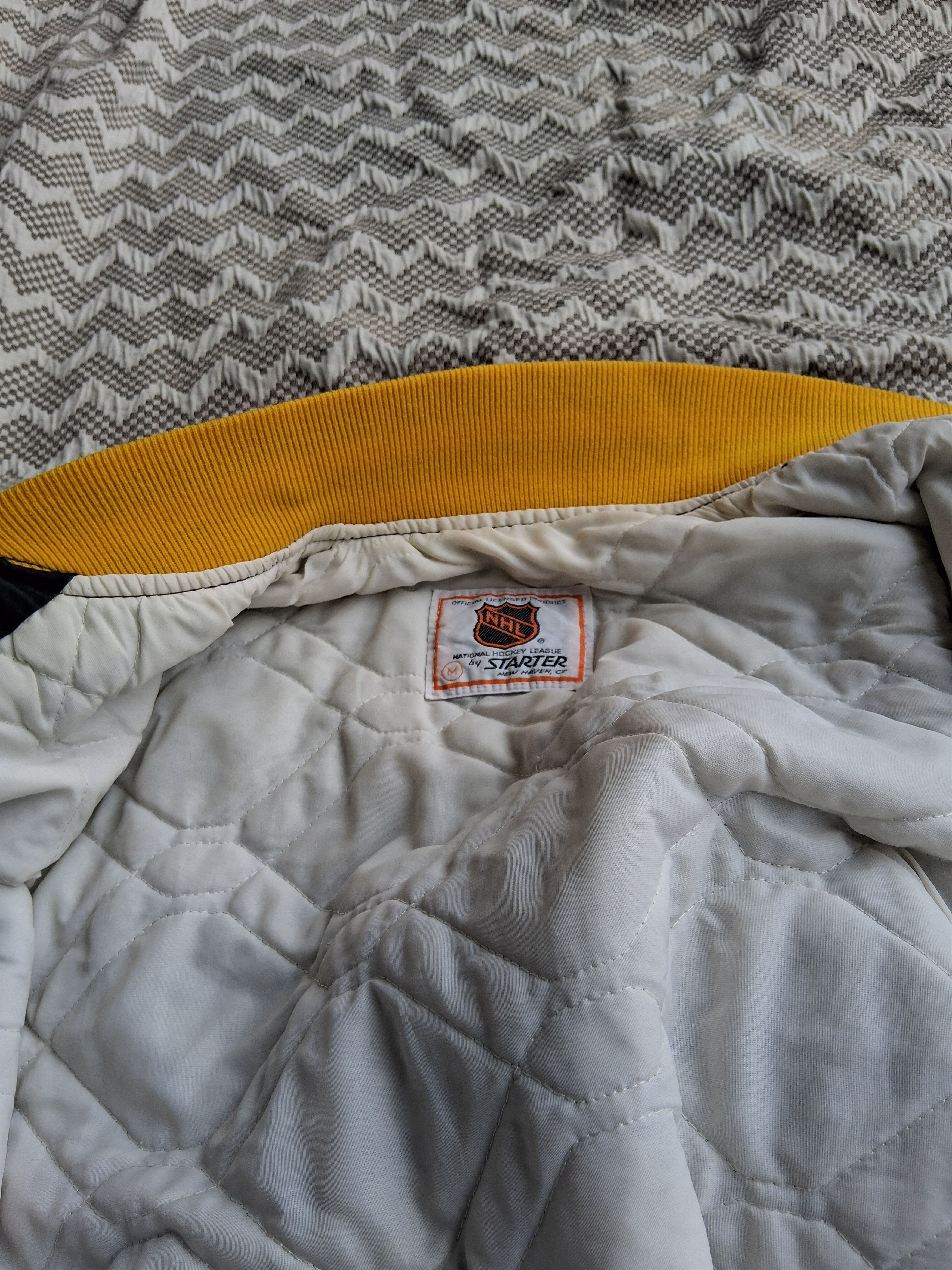 Starter Starter NHL Pittsburgh Penguins Satin Jacket 1980s USA Made Size US M / EU 48-50 / 2 - 12 Thumbnail