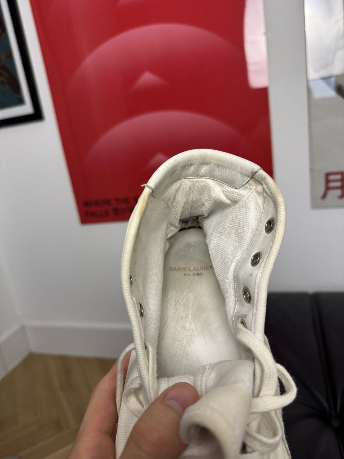 Saint Laurent Paris Saint Laurent Malibu High Tops Designer Luxury Shoes Rare Size US 7.5 / EU 40-41 - 12 Thumbnail