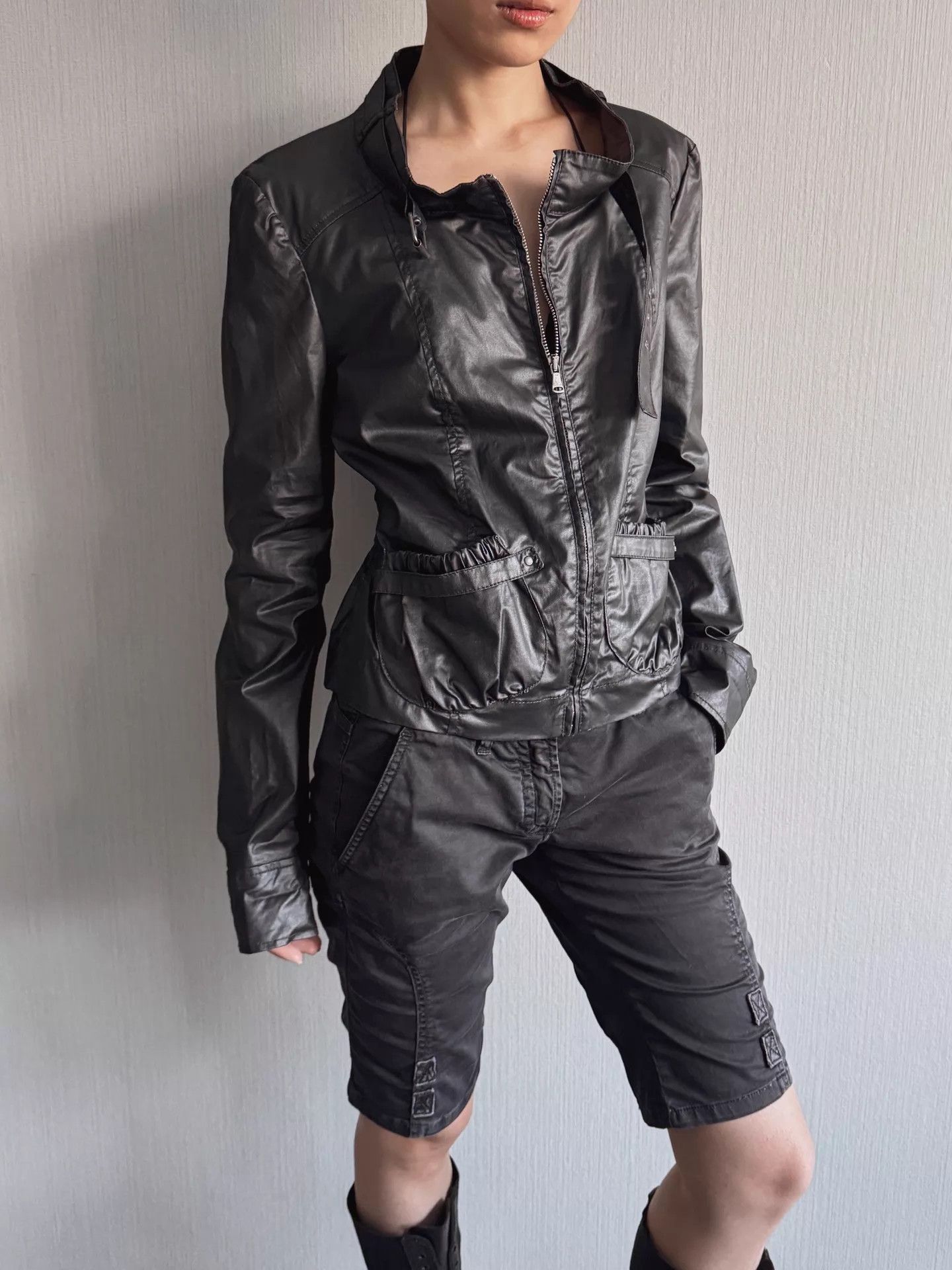Miss Sixty Miss Sixty Vintage Metal Black Scimitar Waist Jacket XL Size XL / US 12-14 / IT 48-50 - 3 Thumbnail